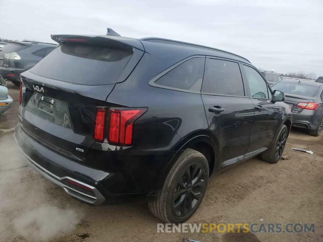 3 fotografías del automóvil dañado 5XYRKDLF0PG238055 KIA SORENTO 2023