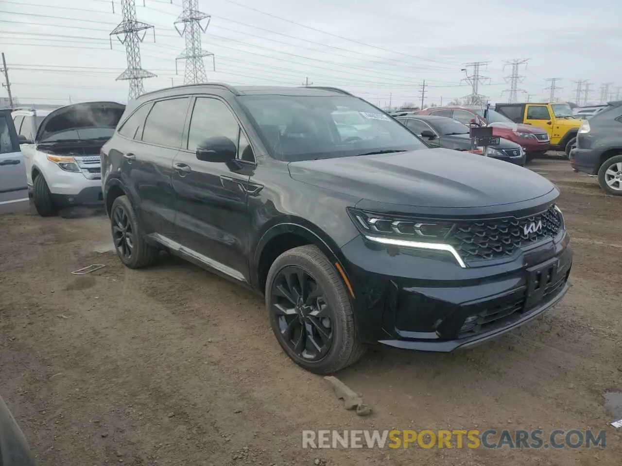 4 fotografías del automóvil dañado 5XYRKDLF0PG238055 KIA SORENTO 2023