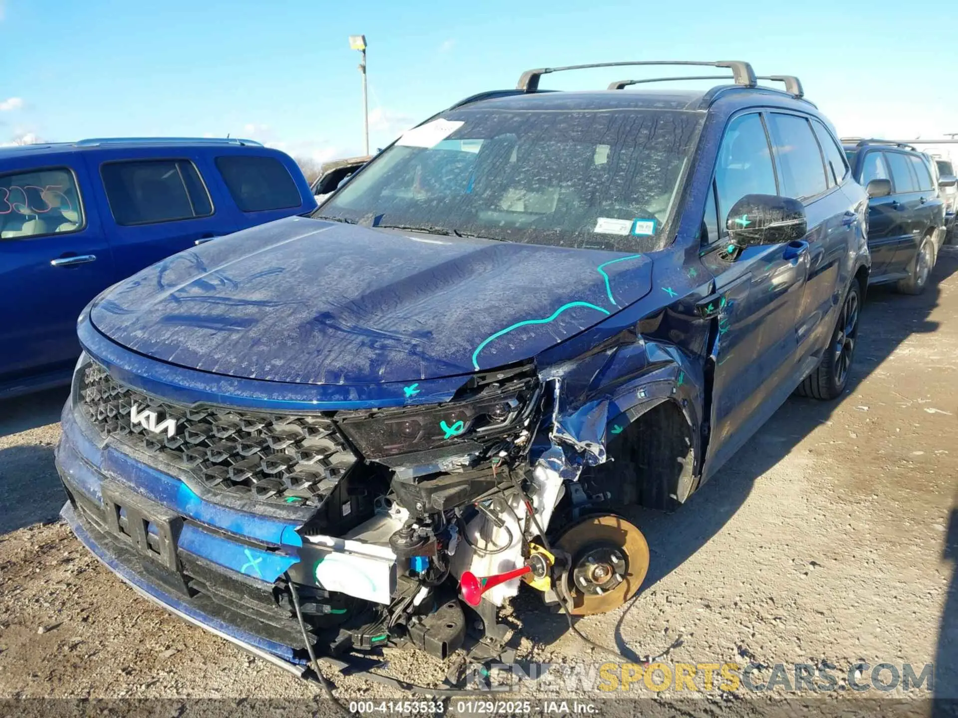 6 fotografías del automóvil dañado 5XYRKDLF3PG196545 KIA SORENTO 2023