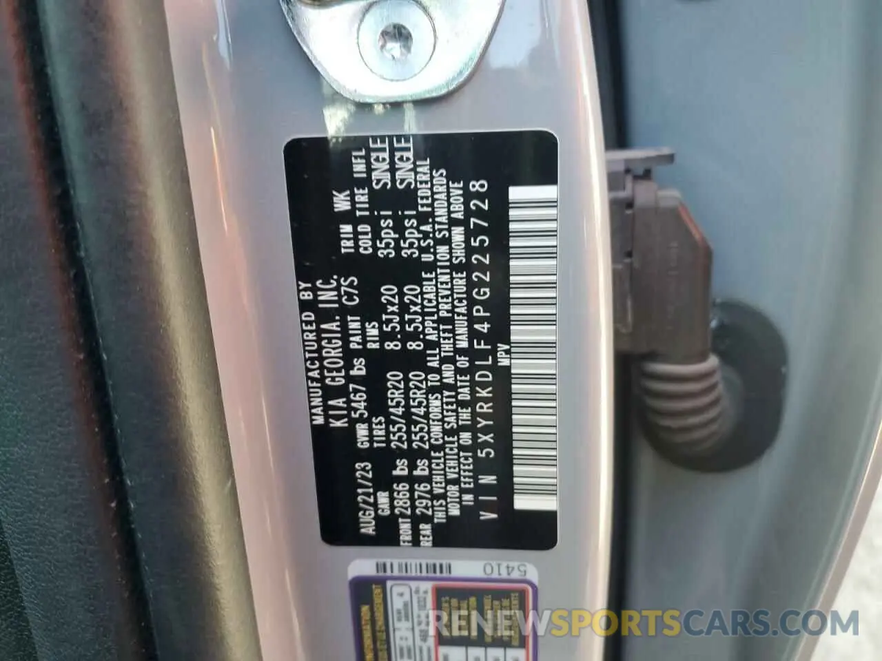 16 fotografías del automóvil dañado 5XYRKDLF4PG225728 KIA SORENTO 2023
