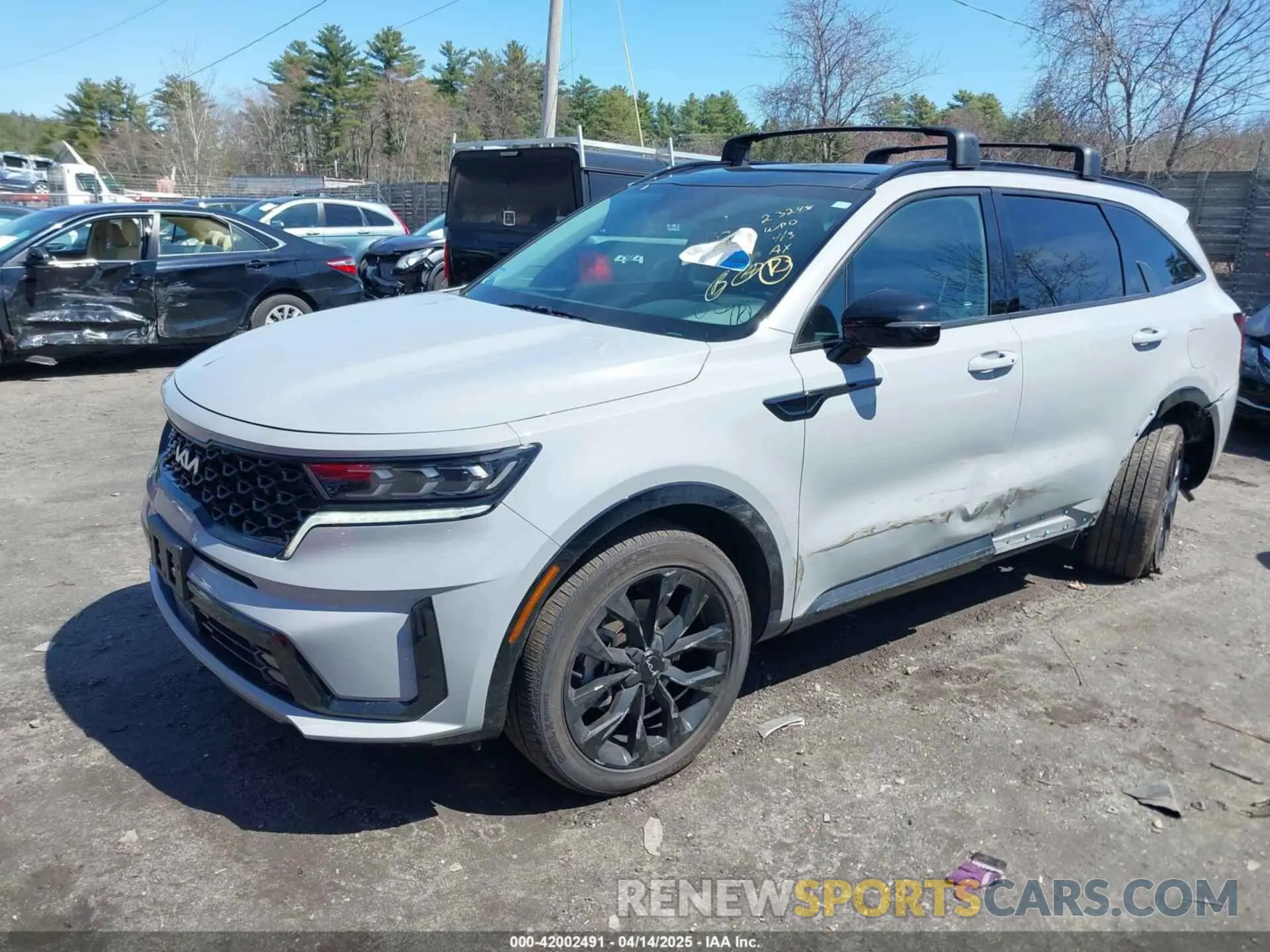 2 fotografías del automóvil dañado 5XYRKDLF7PG244404 KIA SORENTO 2023