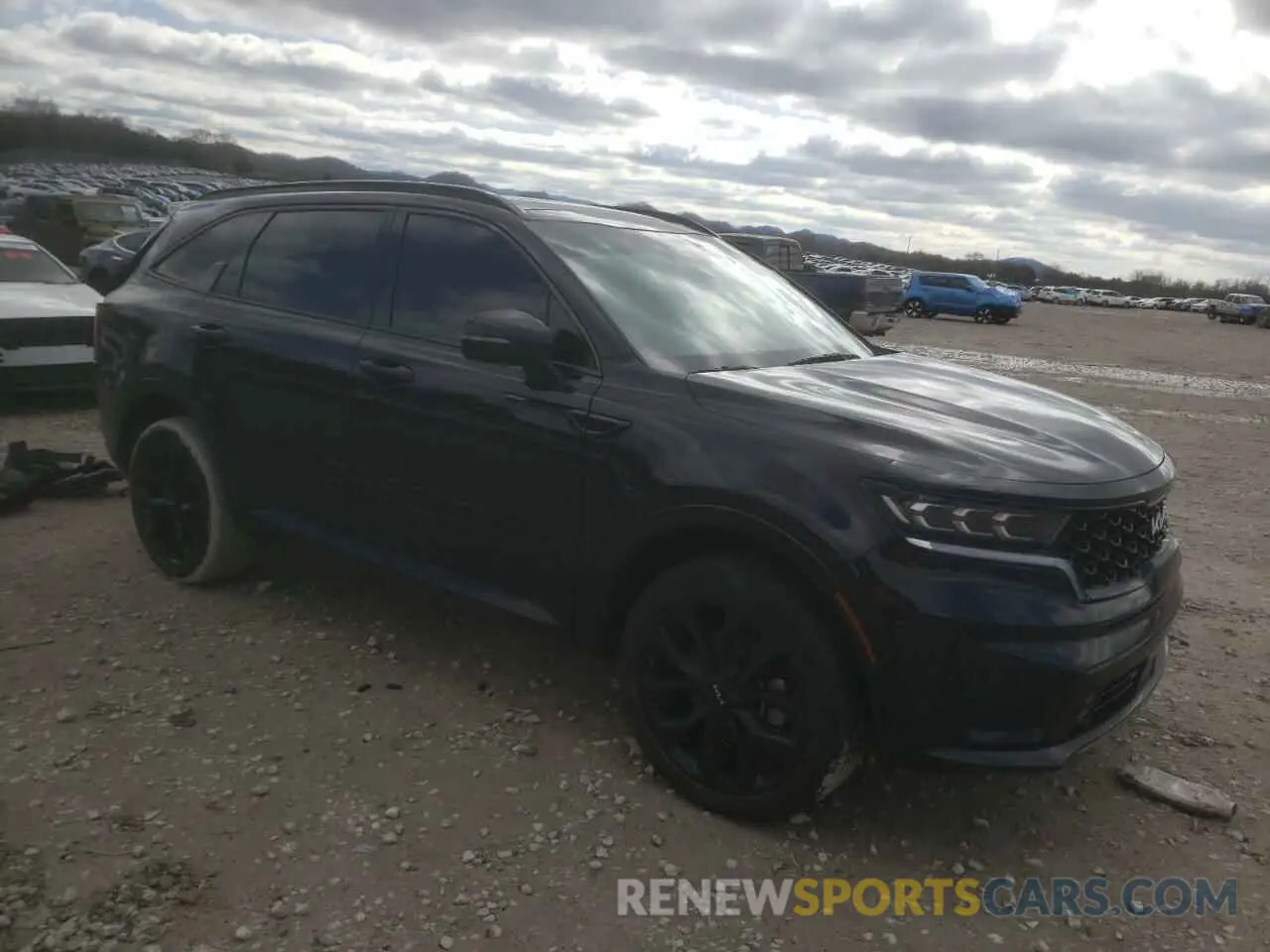 4 fotografías del automóvil dañado 5XYRKDLF8PG241513 KIA SORENTO 2023