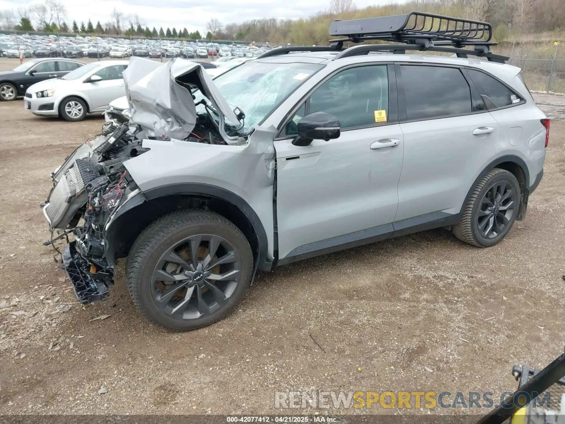2 fotografías del automóvil dañado 5XYRKDLF9PG164070 KIA SORENTO 2023