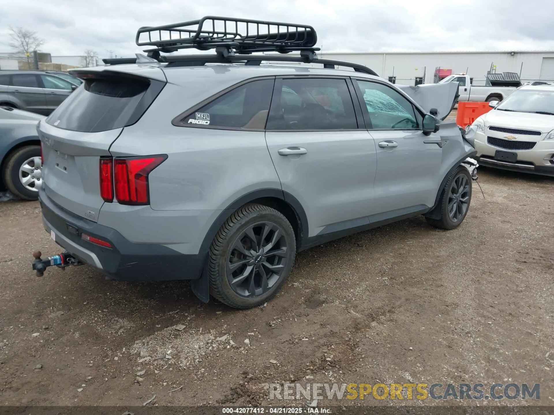 4 fotografías del automóvil dañado 5XYRKDLF9PG164070 KIA SORENTO 2023