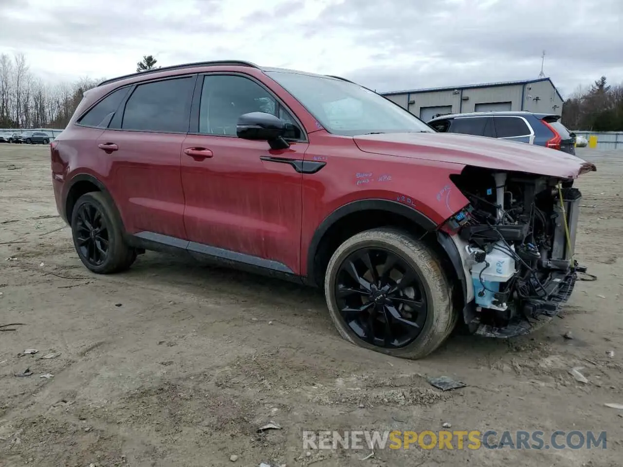 4 fotografías del automóvil dañado 5XYRKDLF9PG183038 KIA SORENTO 2023