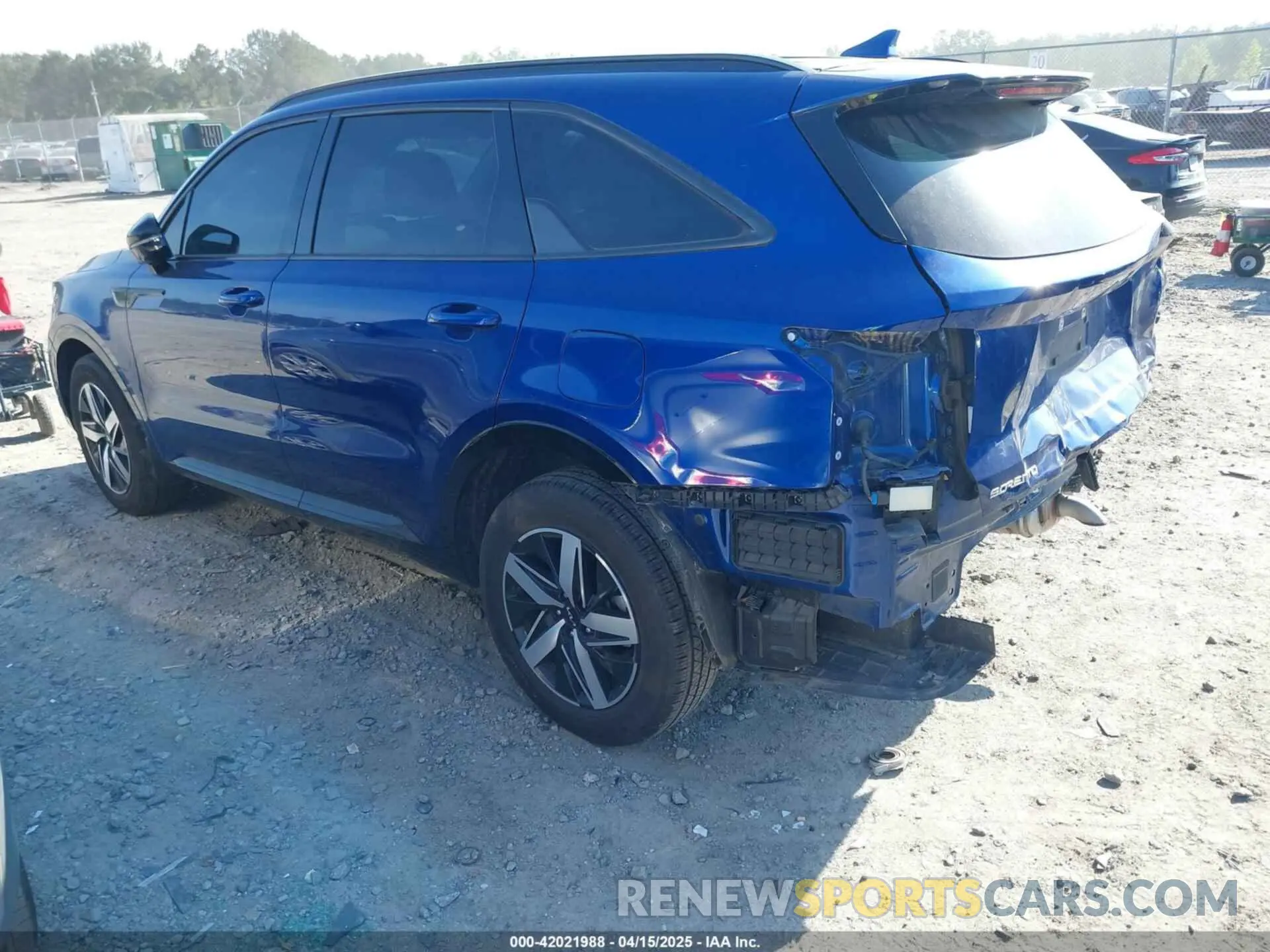 3 fotografías del automóvil dañado 5XYRL4LC3PG204758 KIA SORENTO 2023