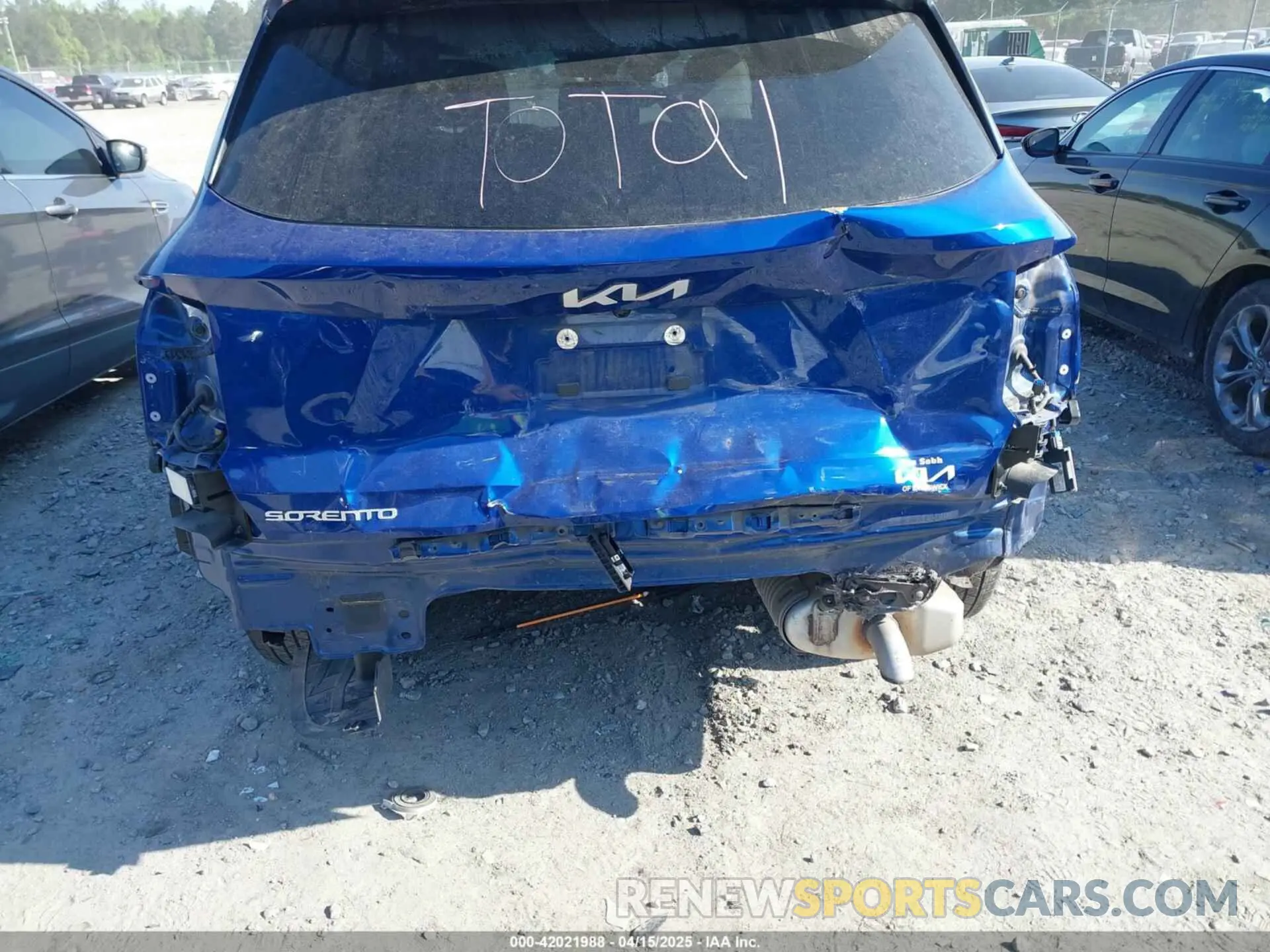 6 fotografías del automóvil dañado 5XYRL4LC3PG204758 KIA SORENTO 2023