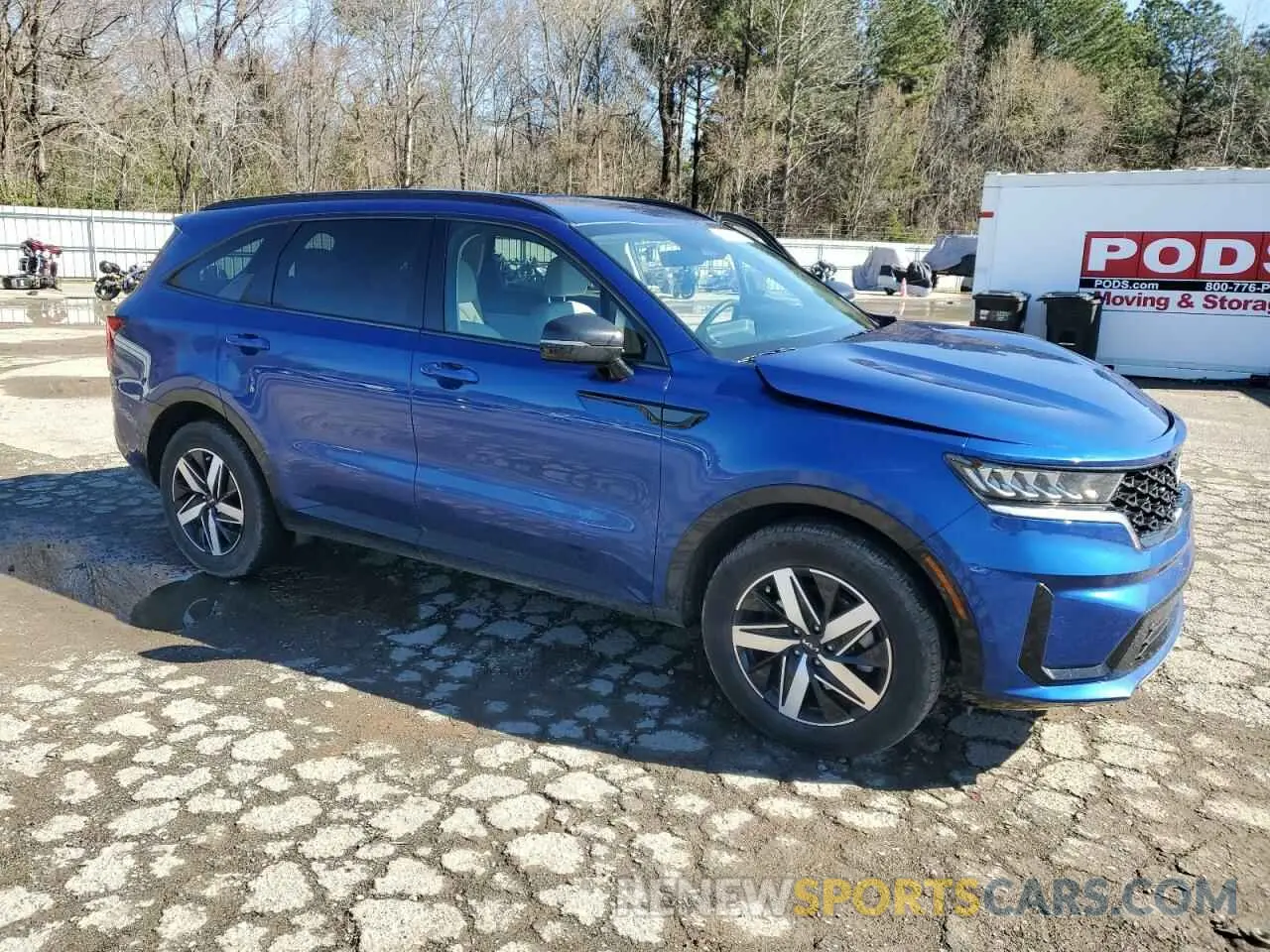 4 fotografías del automóvil dañado 5XYRL4LC3PG210396 KIA SORENTO 2023