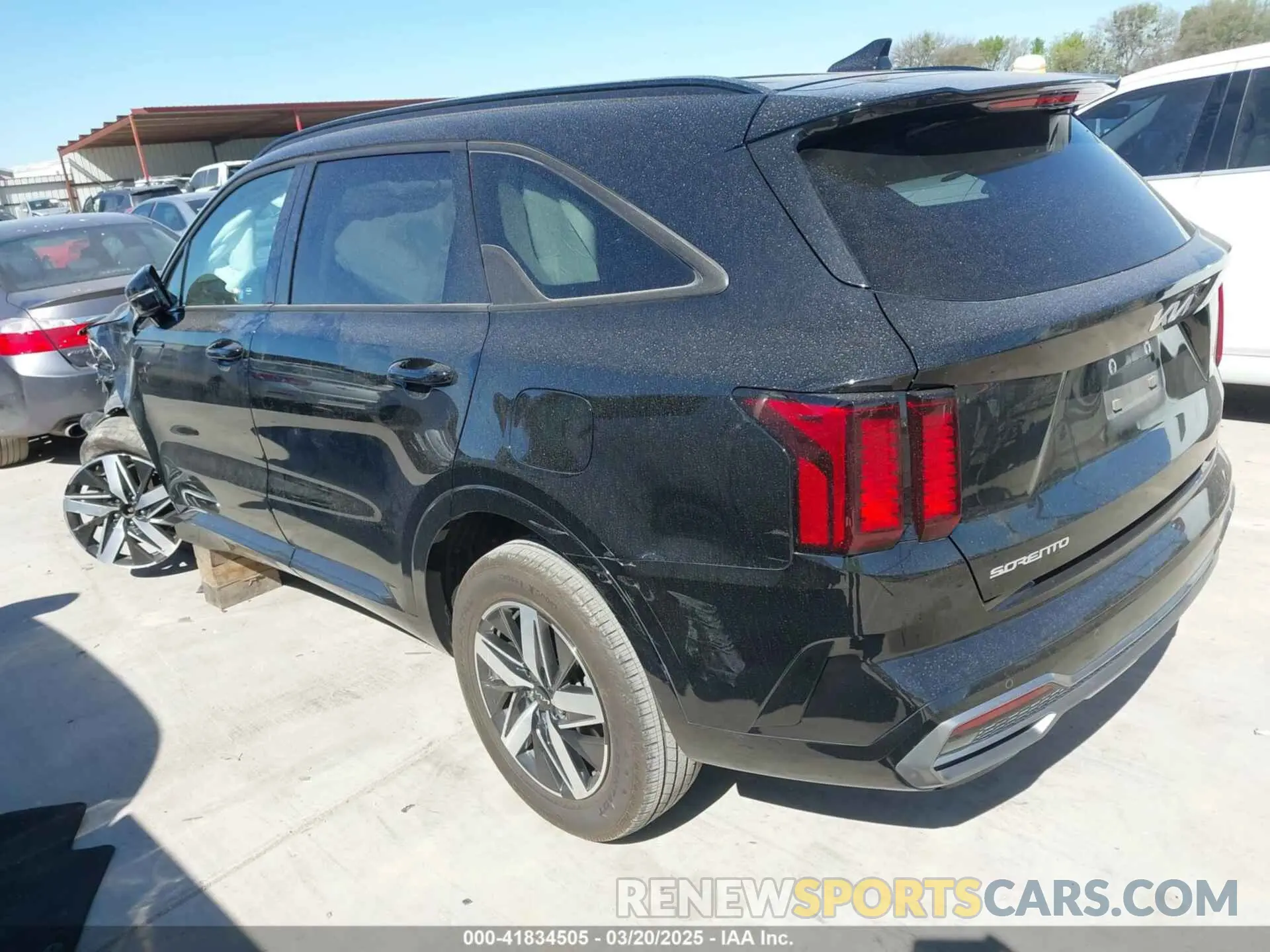 3 fotografías del automóvil dañado 5XYRL4LC3PG221978 KIA SORENTO 2023