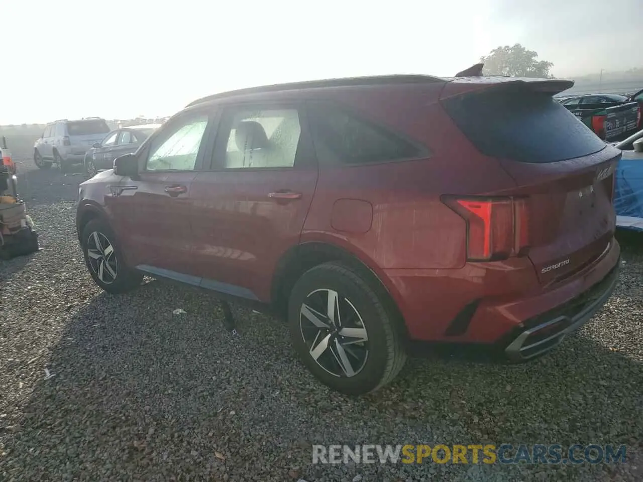 2 fotografías del automóvil dañado 5XYRL4LC8PG170977 KIA SORENTO 2023