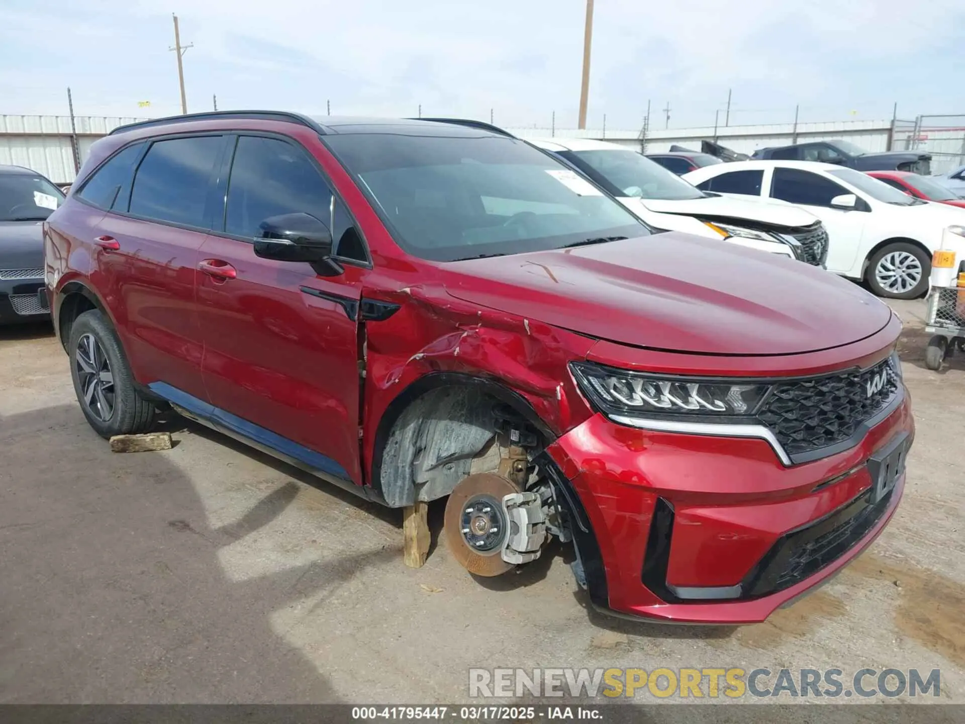 1 fotografías del automóvil dañado 5XYRL4LCXPG188008 KIA SORENTO 2023