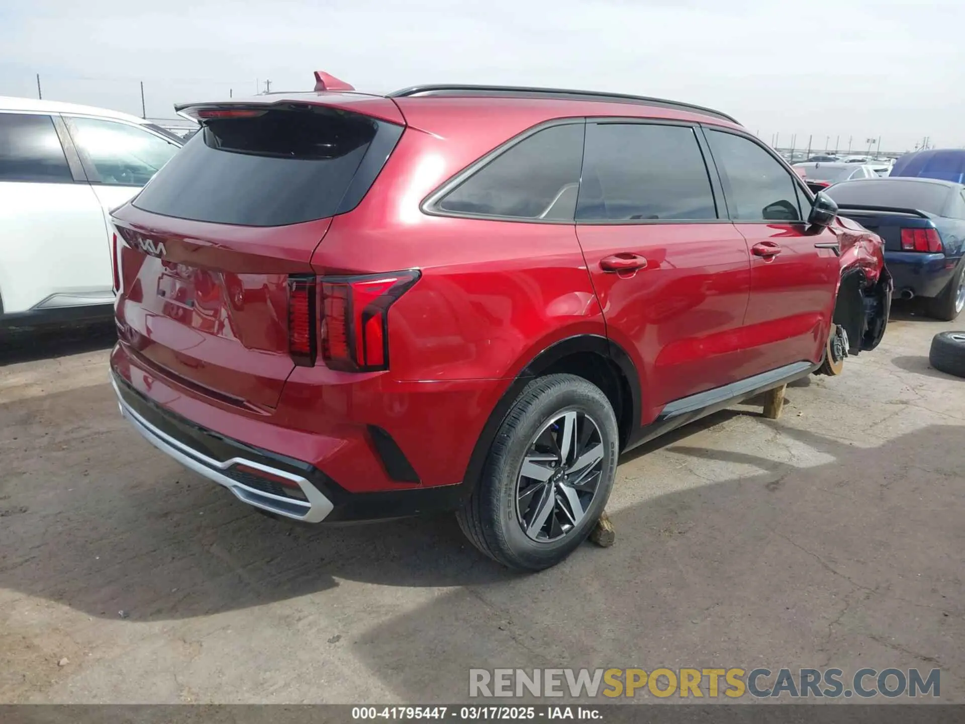 4 fotografías del automóvil dañado 5XYRL4LCXPG188008 KIA SORENTO 2023