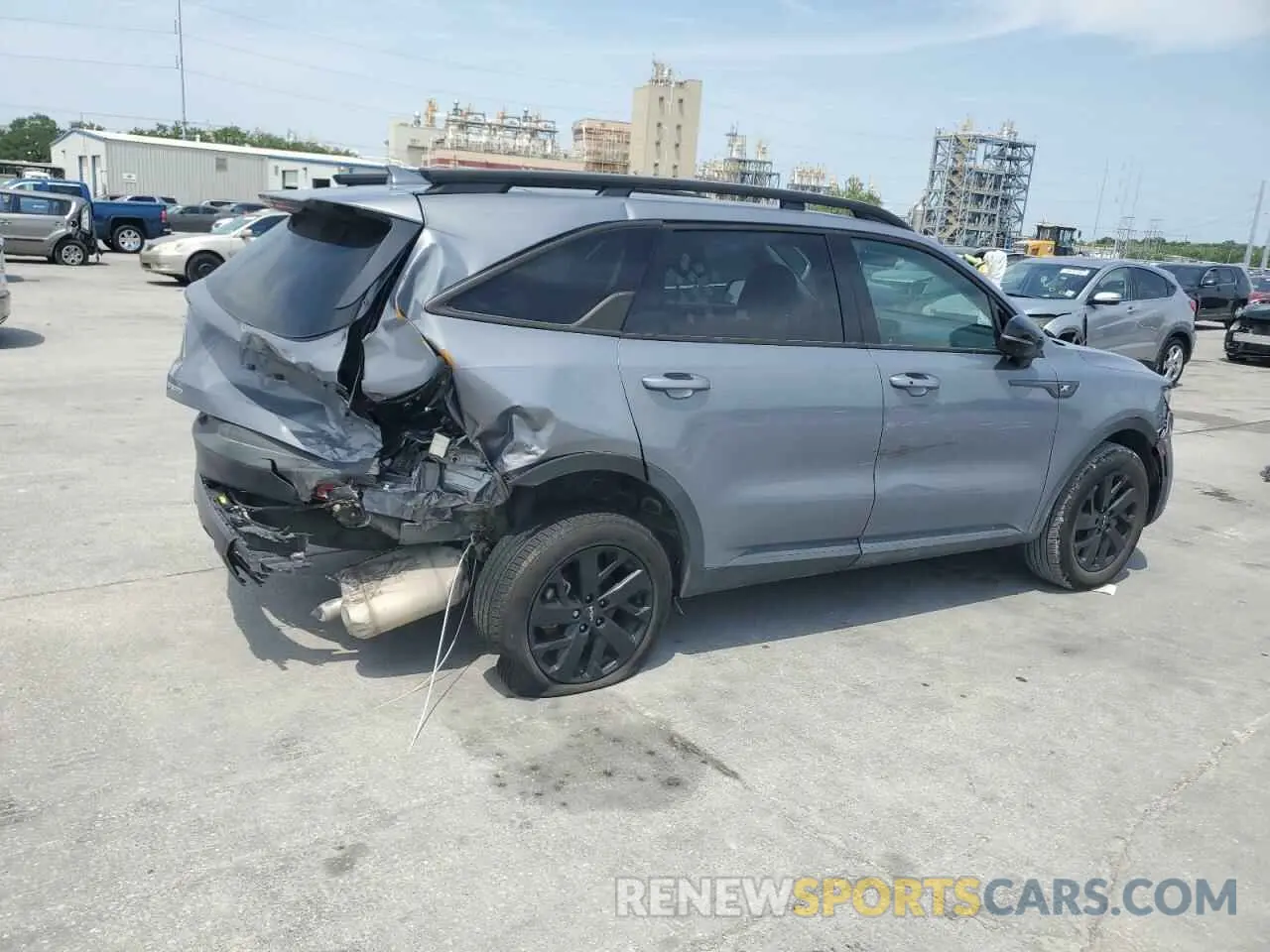 3 fotografías del automóvil dañado 5XYRLDLC8PG161146 KIA SORENTO 2023