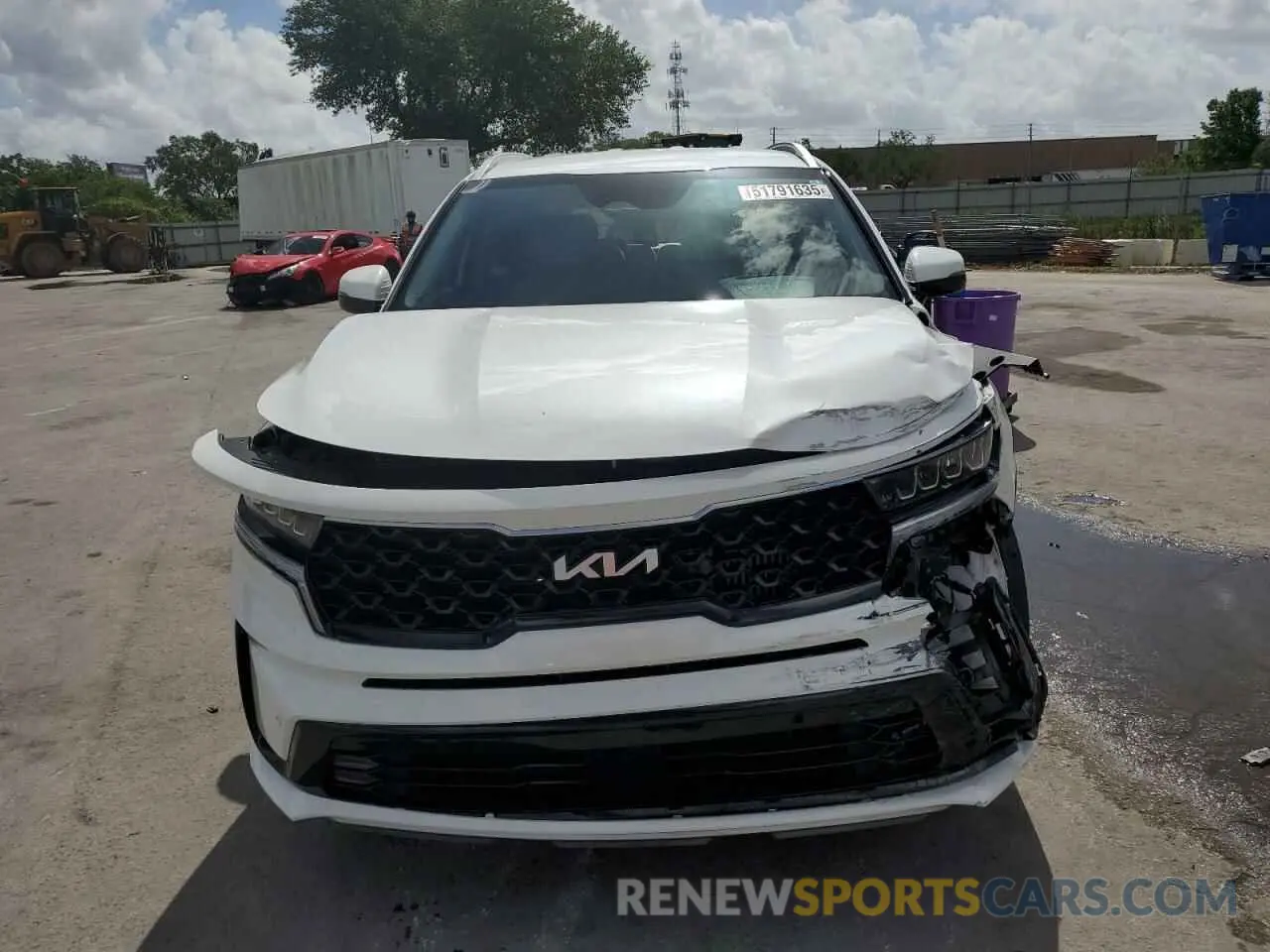 5 fotografías del automóvil dañado KNDRH4LG0P5208554 KIA SORENTO 2023
