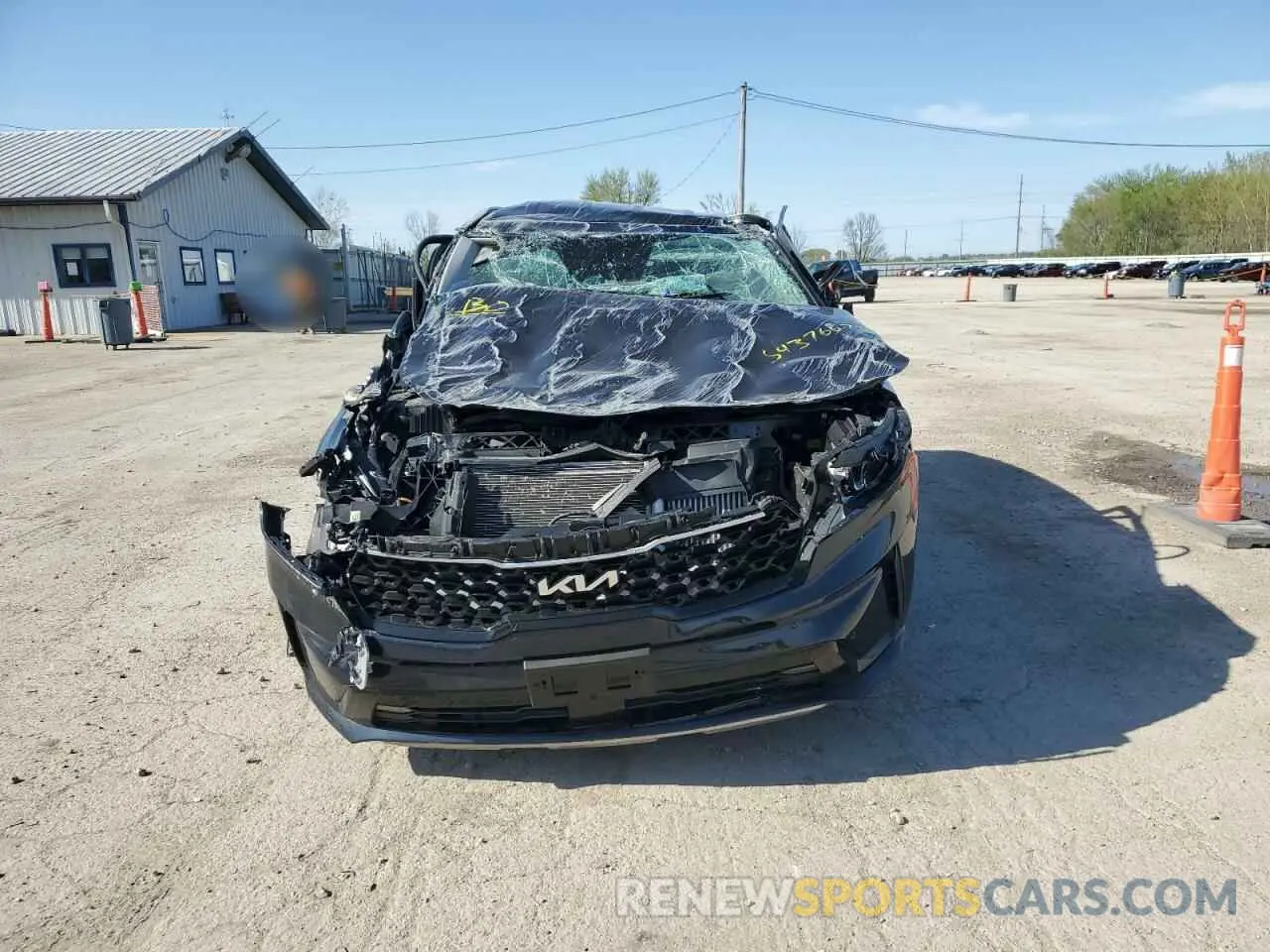 5 fotografías del automóvil dañado KNDRH4LG1P5176259 KIA SORENTO 2023