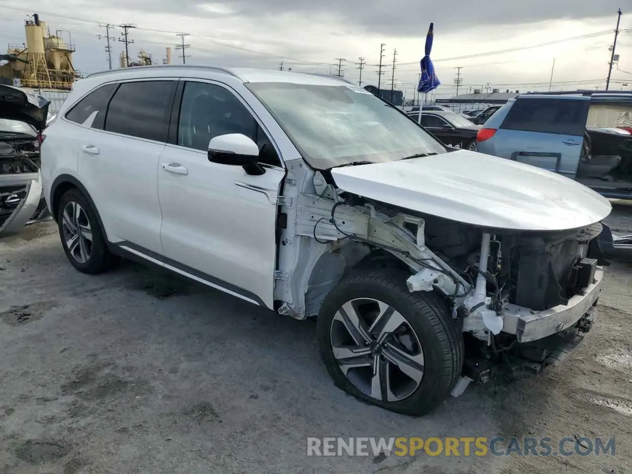 4 fotografías del automóvil dañado KNDRHDLG0P5161512 KIA SORENTO 2023