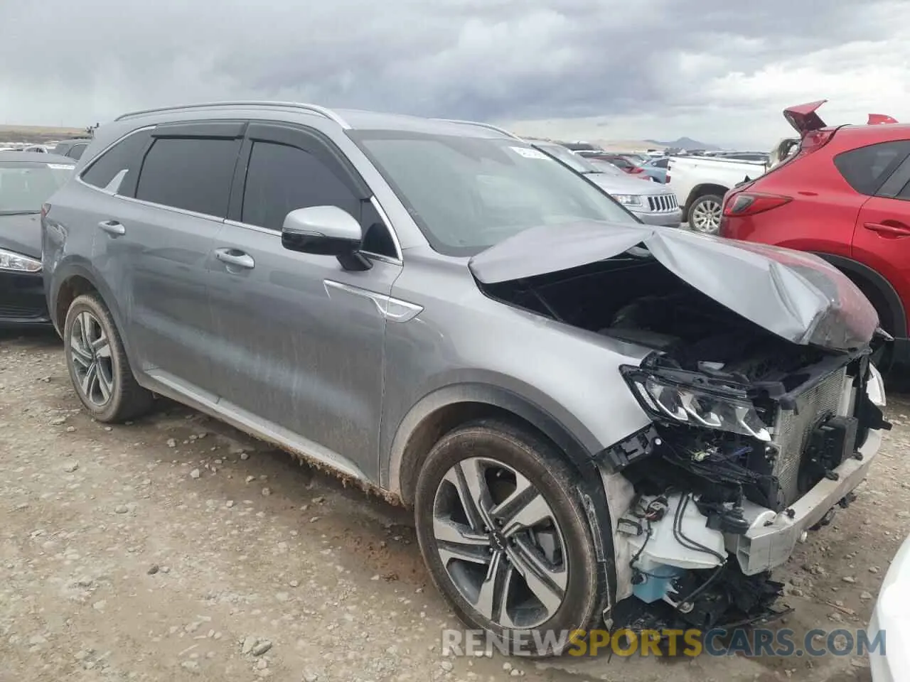 4 fotografías del automóvil dañado KNDRHDLG7P5176086 KIA SORENTO 2023
