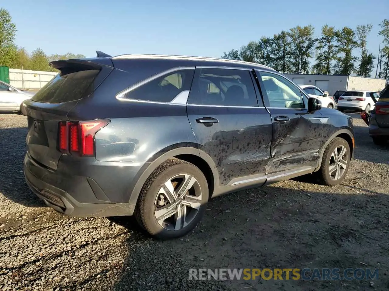 3 fotografías del automóvil dañado KNDRHDLGXP5187888 KIA SORENTO 2023
