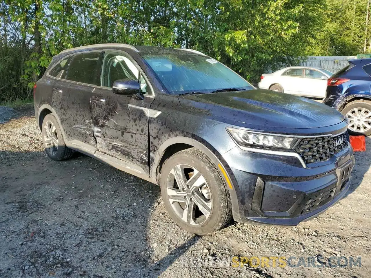 4 fotografías del automóvil dañado KNDRHDLGXP5187888 KIA SORENTO 2023