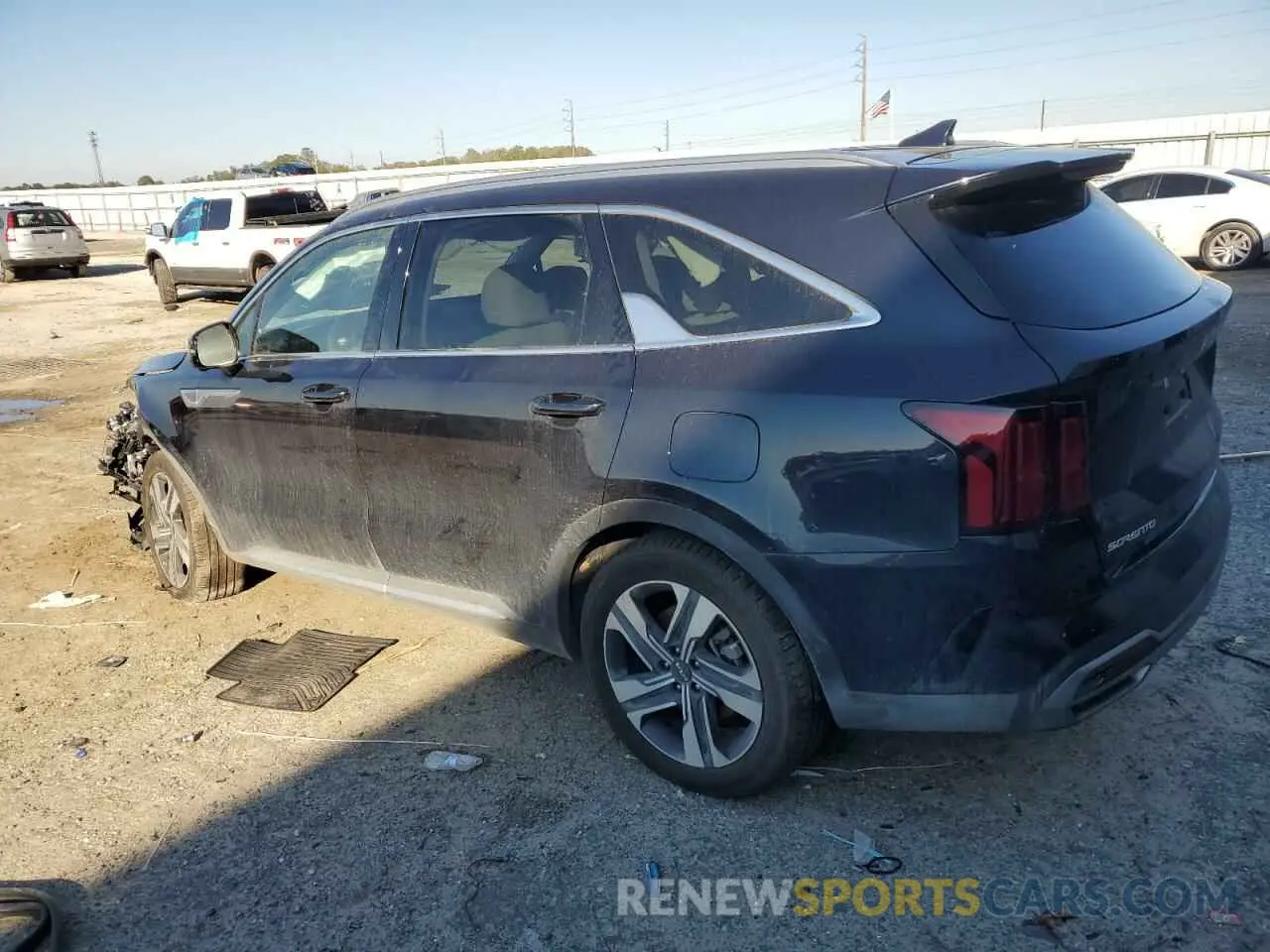 2 fotografías del automóvil dañado KNDRKDLG4P5163183 KIA SORENTO 2023