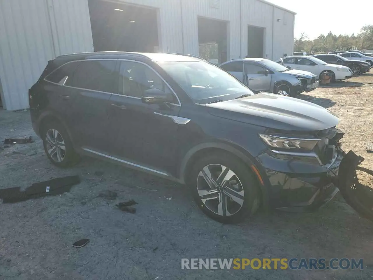 4 fotografías del automóvil dañado KNDRKDLG4P5163183 KIA SORENTO 2023