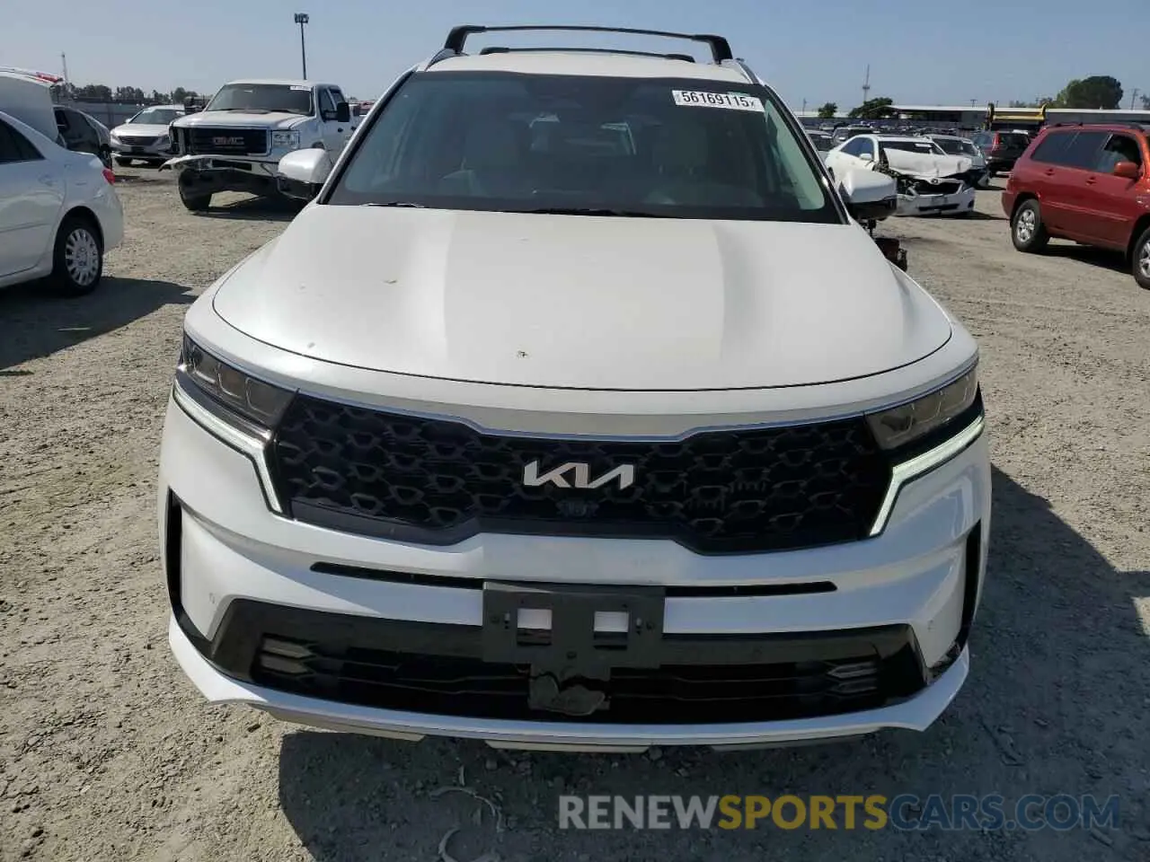 5 fotografías del automóvil dañado KNDRKDLGXP5171837 KIA SORENTO 2023