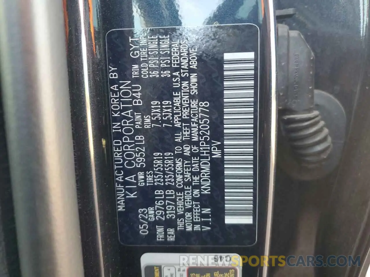 12 fotografías del automóvil dañado KNDRMDLH1P5205778 KIA SORENTO 2023