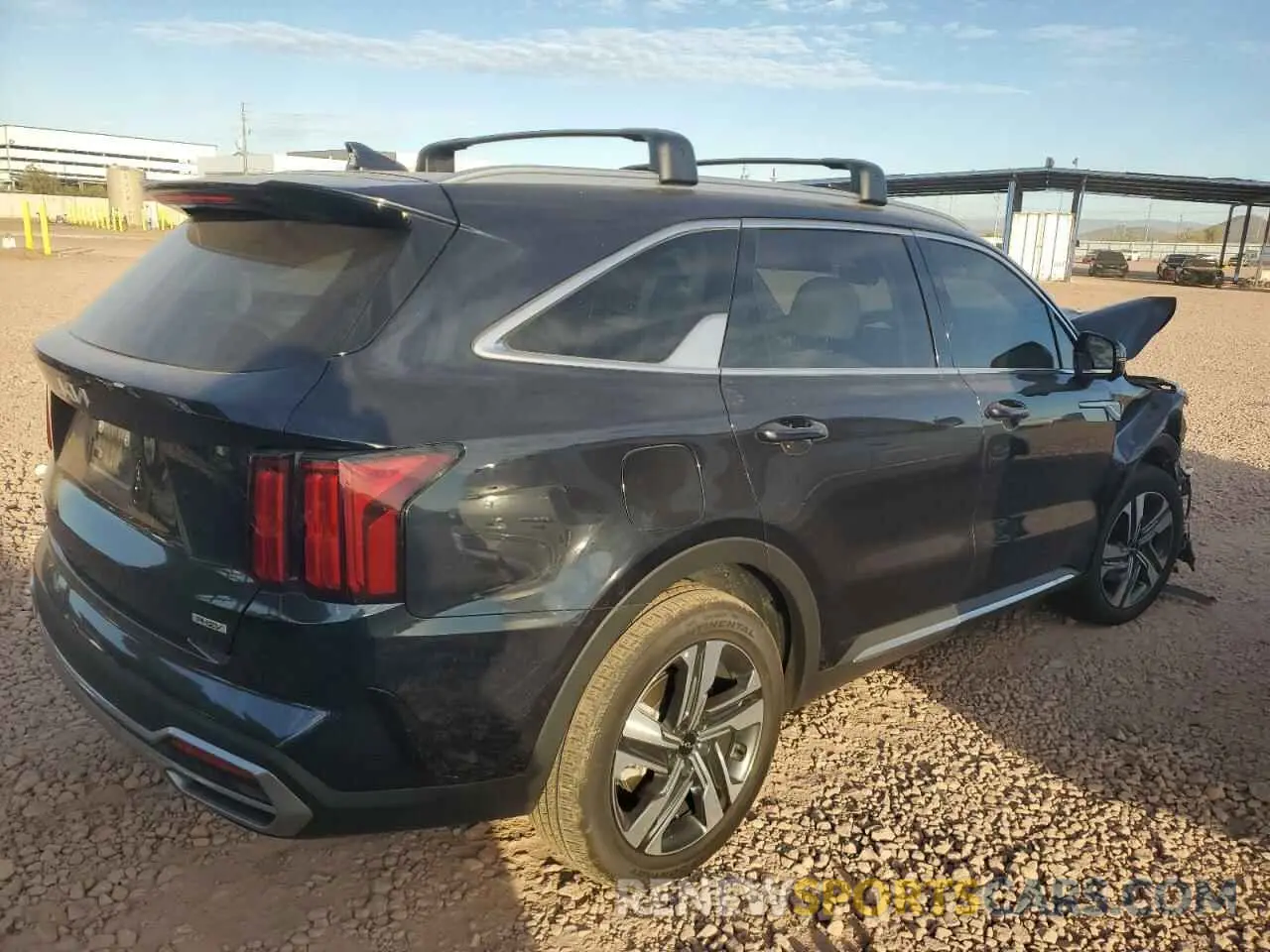3 fotografías del automóvil dañado KNDRMDLH1P5205778 KIA SORENTO 2023