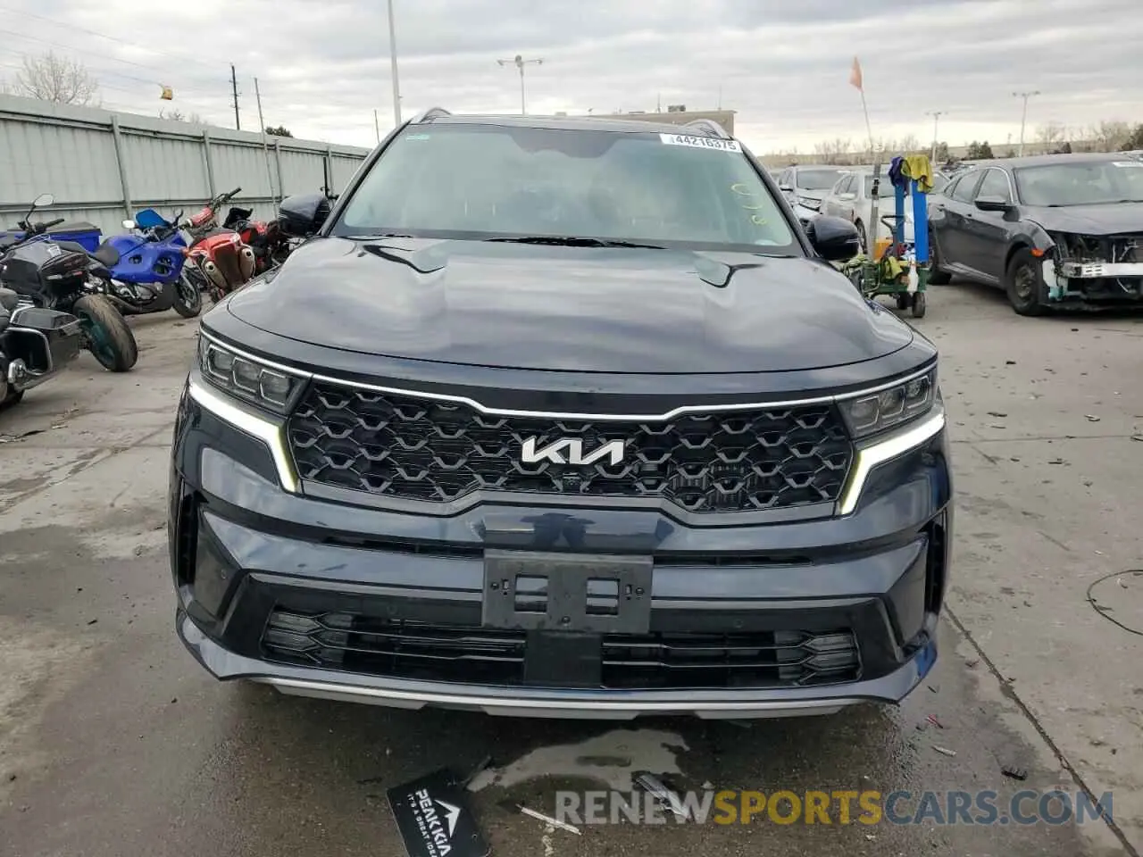 5 fotografías del automóvil dañado KNDRMDLH7P5201542 KIA SORENTO 2023