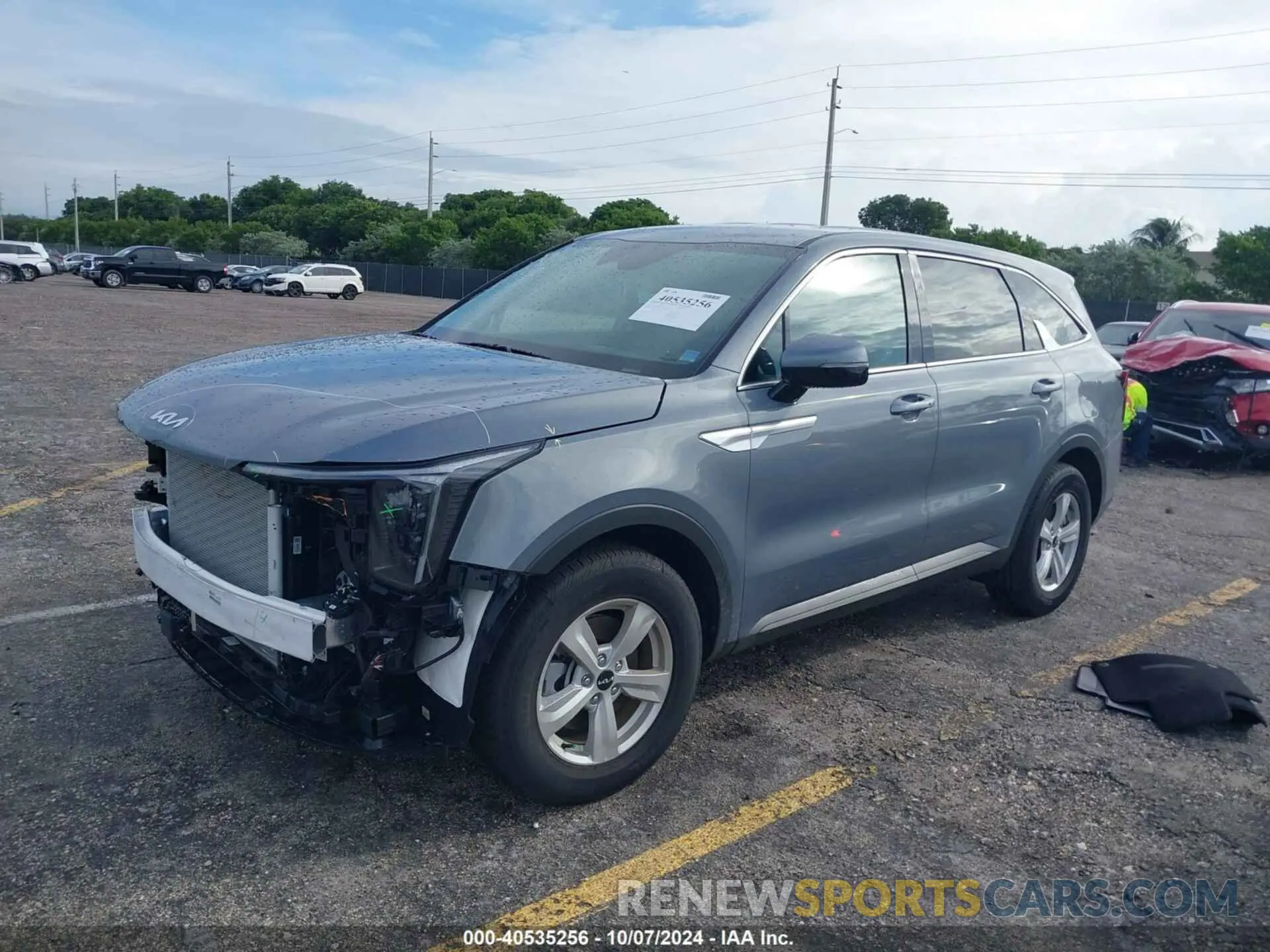 2 fotografías del automóvil dañado 5XYRG4JC4RG303731 KIA SORENTO 2024