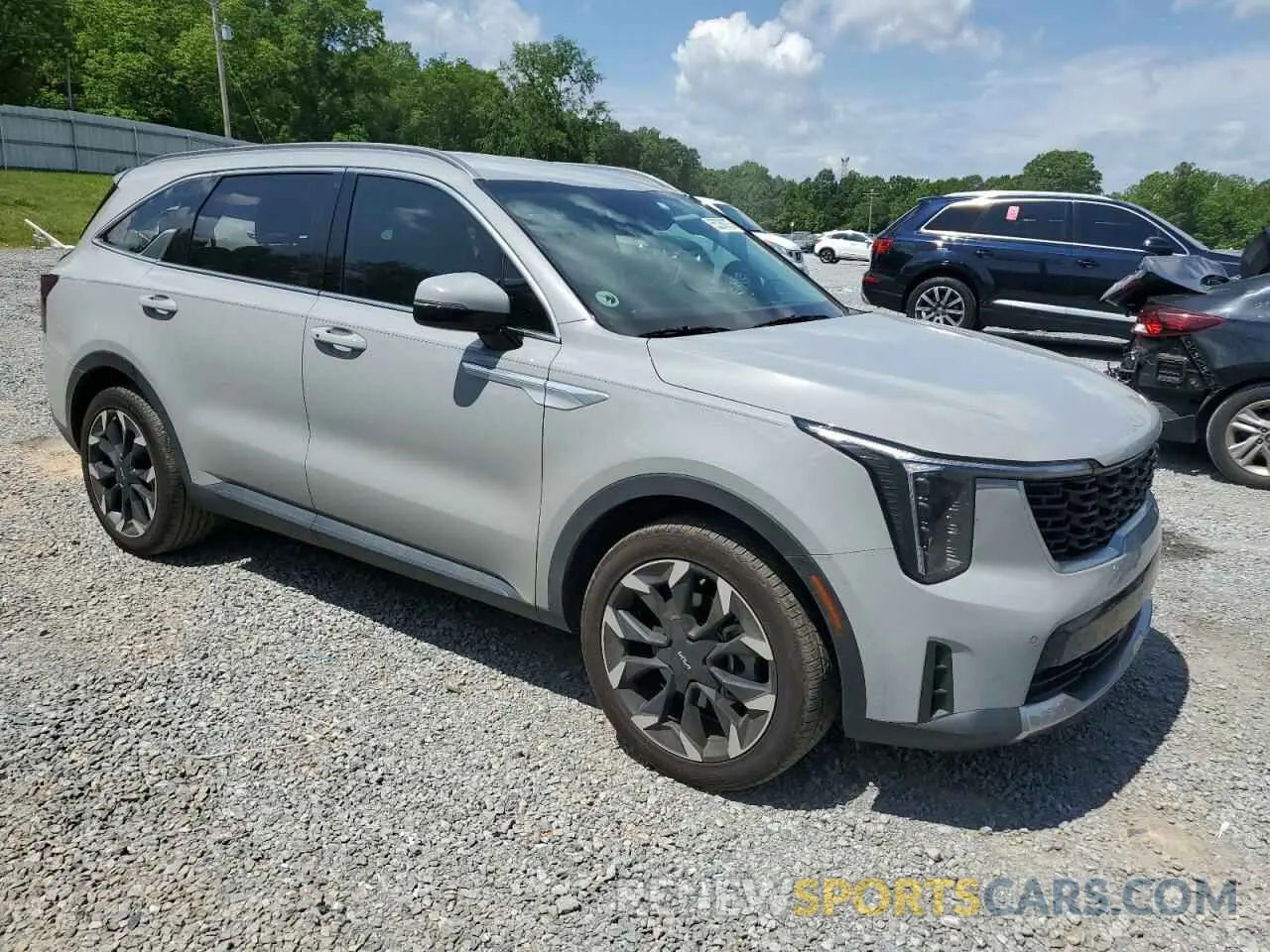 4 fotografías del automóvil dañado 5XYRH4JF5RG289314 KIA SORENTO 2024
