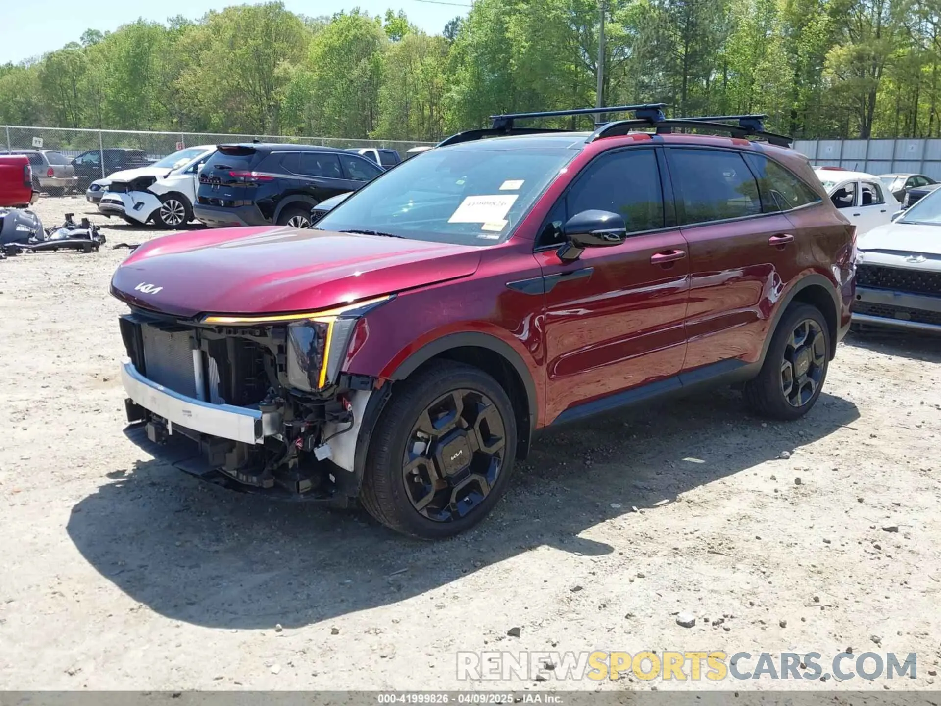 2 fotografías del automóvil dañado 5XYRHDJF1RG272087 KIA SORENTO 2024