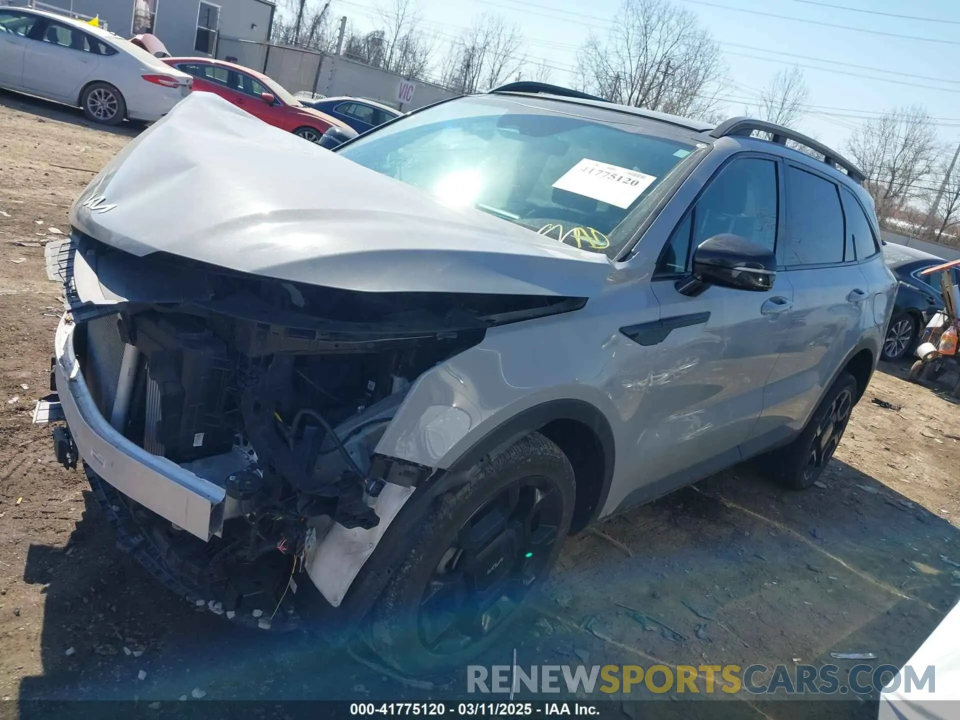 2 fotografías del automóvil dañado 5XYRHDJF9RG261693 KIA SORENTO 2024