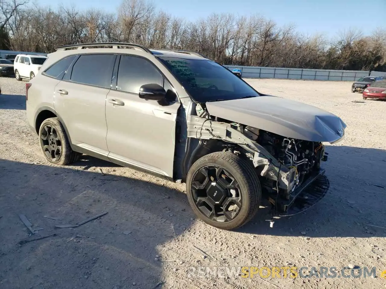4 fotografías del automóvil dañado 5XYRKDJF2RG282001 KIA SORENTO 2024