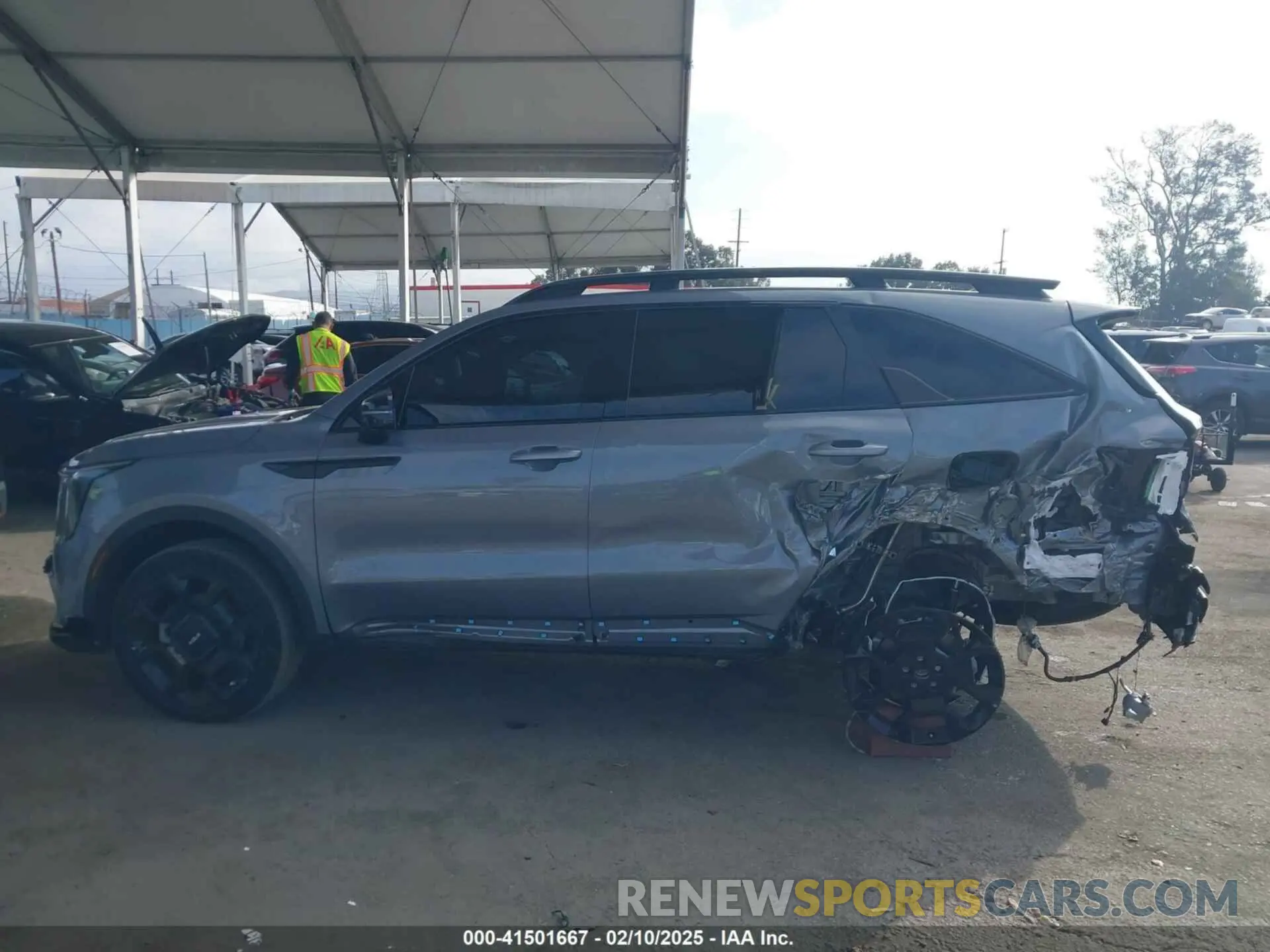 15 fotografías del automóvil dañado 5XYRKDJF3RG263960 KIA SORENTO 2024
