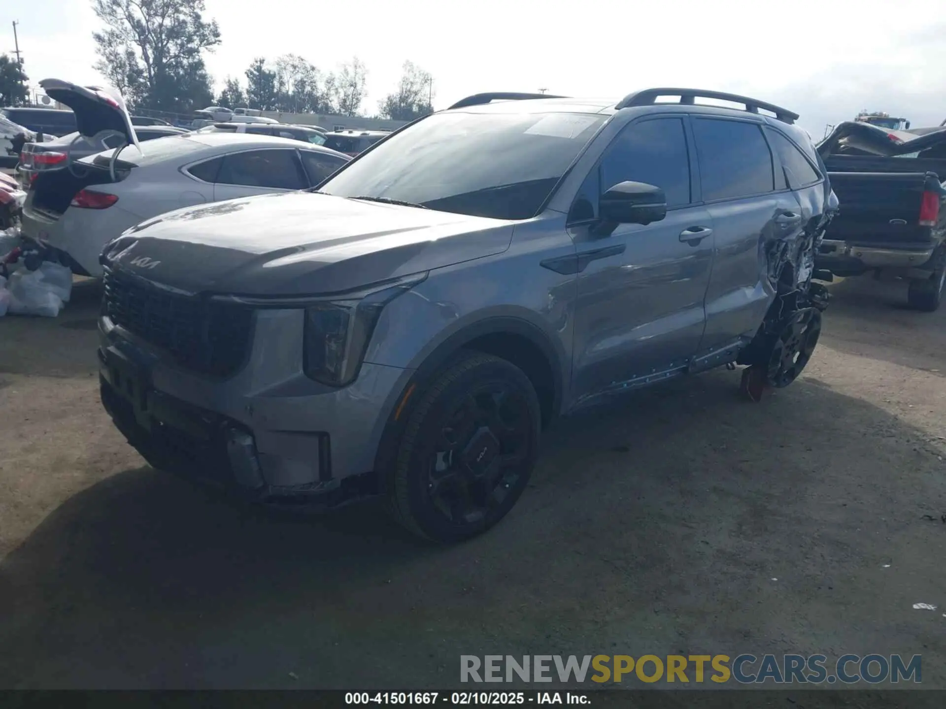2 fotografías del automóvil dañado 5XYRKDJF3RG263960 KIA SORENTO 2024