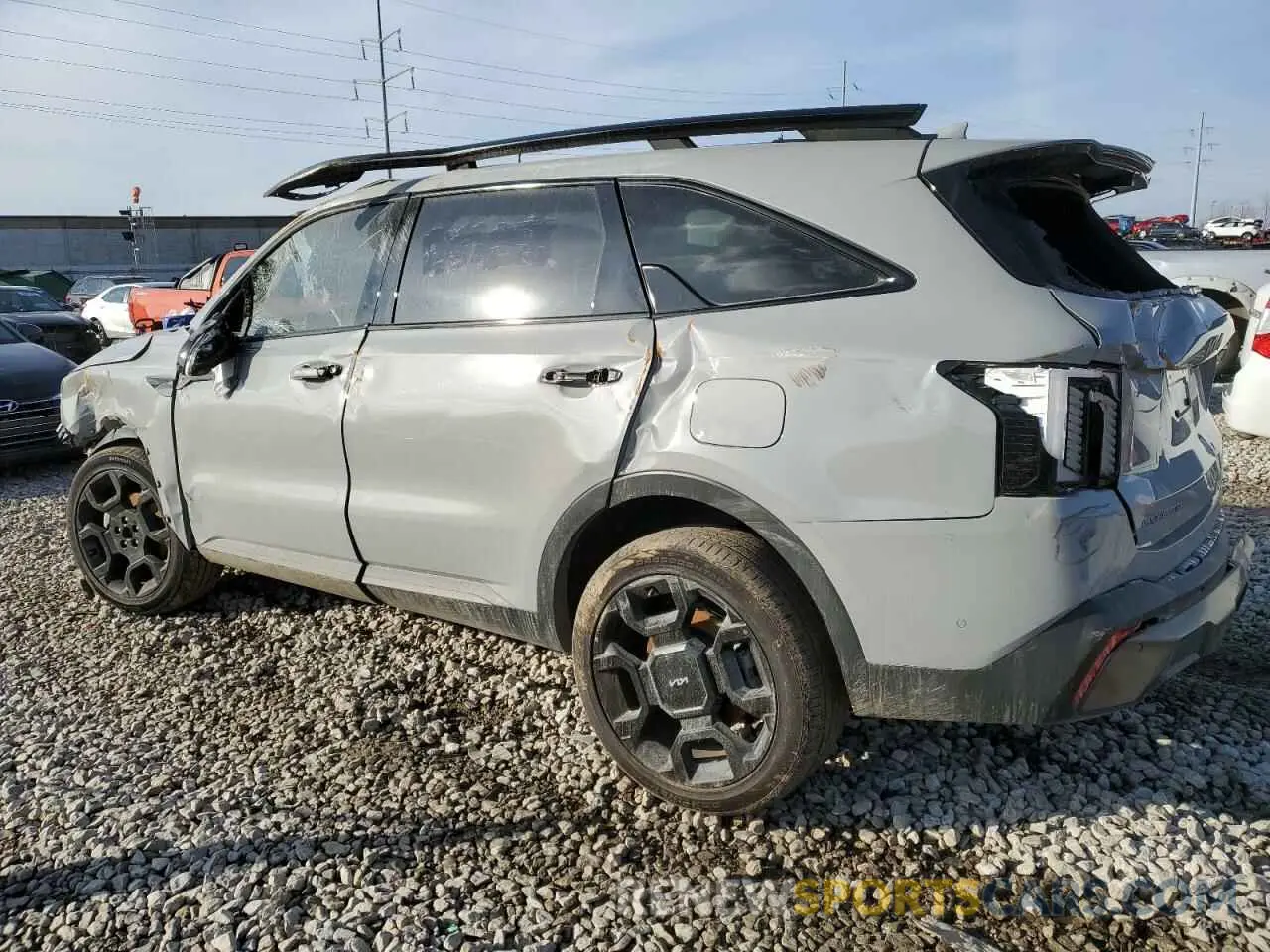 2 fotografías del automóvil dañado 5XYRKDJF3RG287806 KIA SORENTO 2024