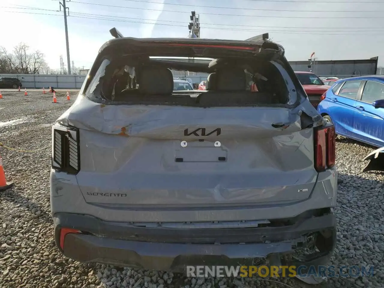 6 fotografías del automóvil dañado 5XYRKDJF3RG287806 KIA SORENTO 2024