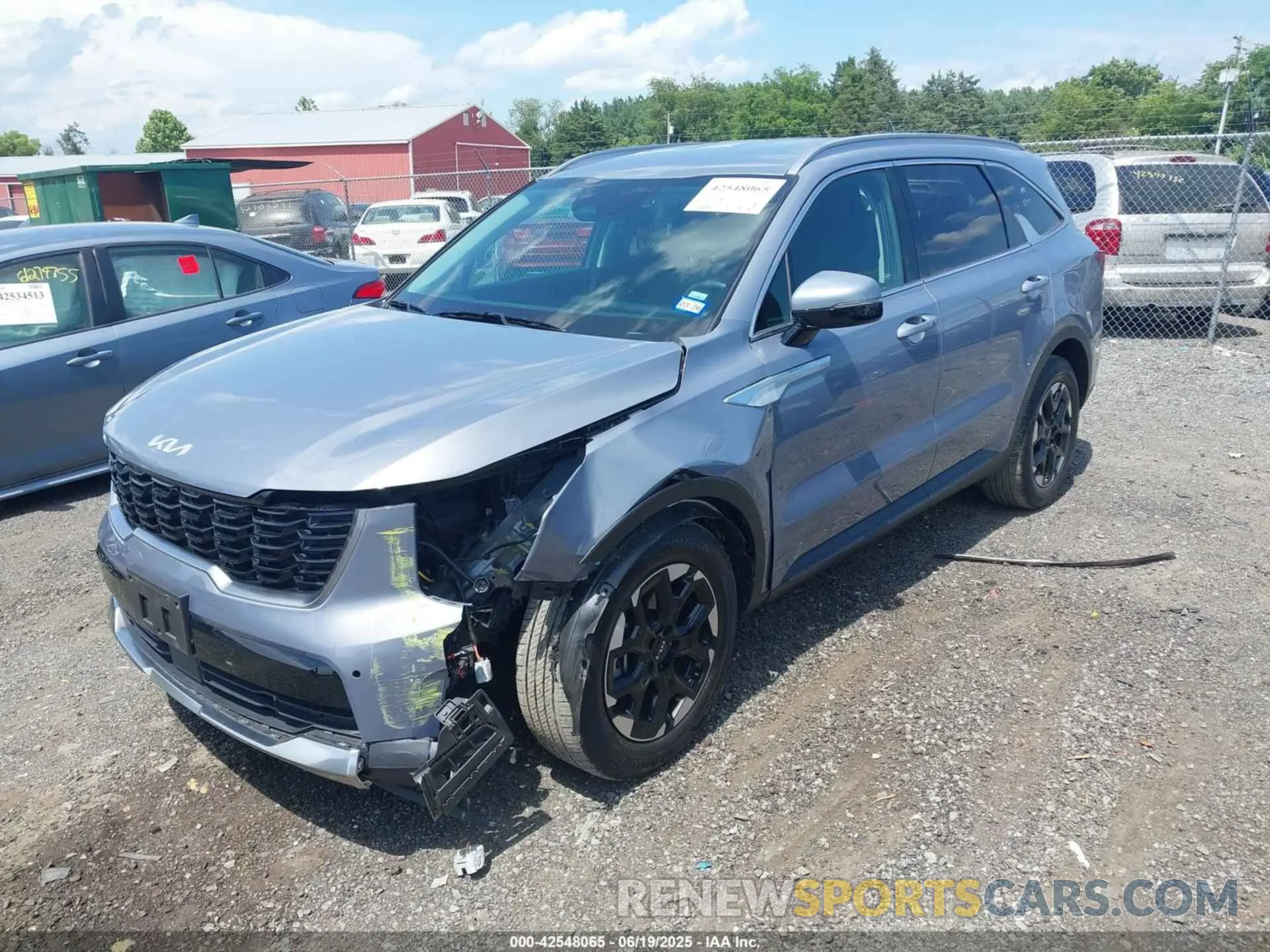 2 fotografías del automóvil dañado 5XYRL4JC6RG283378 KIA SORENTO 2024