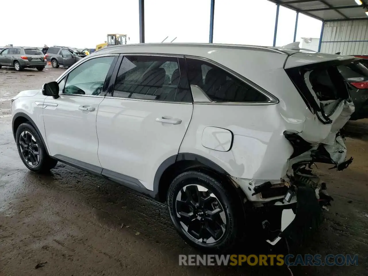 2 fotografías del automóvil dañado 5XYRLDJCXRG278393 KIA SORENTO 2024