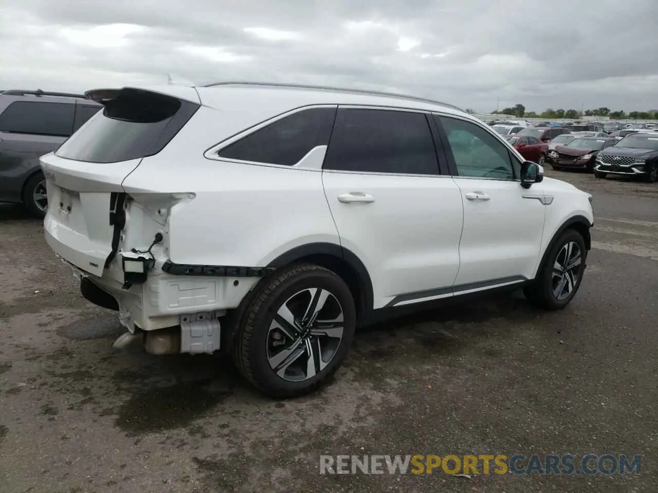 3 fotografías del automóvil dañado KNDRHDLG6R5235664 KIA SORENTO 2024