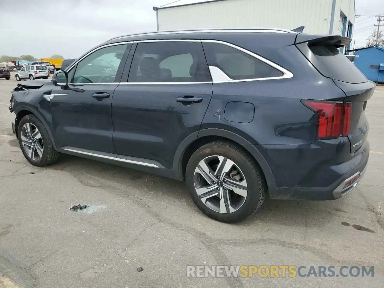 2 fotografías del automóvil dañado KNDRMDLH5R5236308 KIA SORENTO 2024