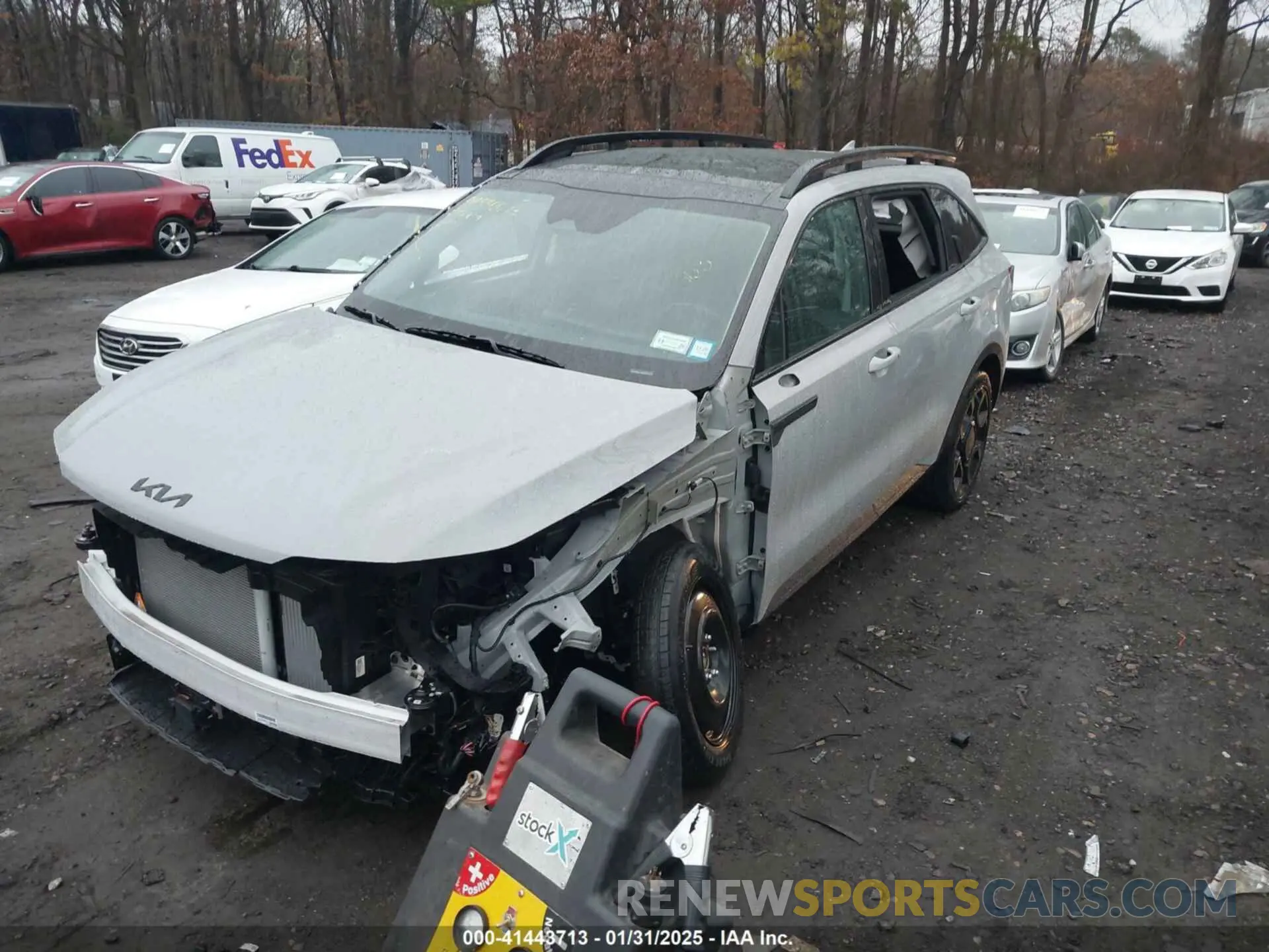 2 fotografías del automóvil dañado 5XYRHDJF6SG315229 KIA SORENTO 2025