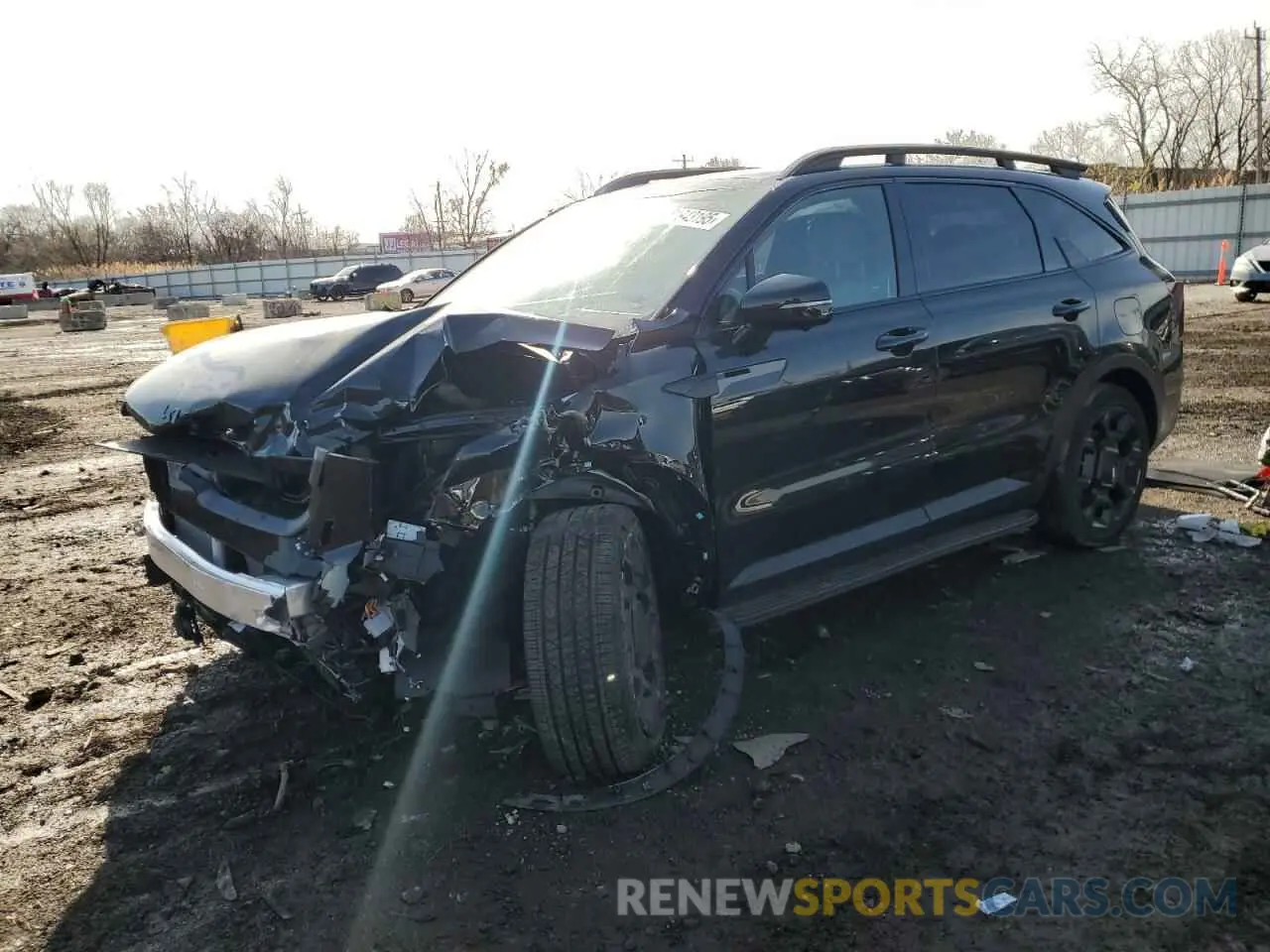 1 fotografías del automóvil dañado 5XYRKDJF9SG339509 KIA SORENTO 2025