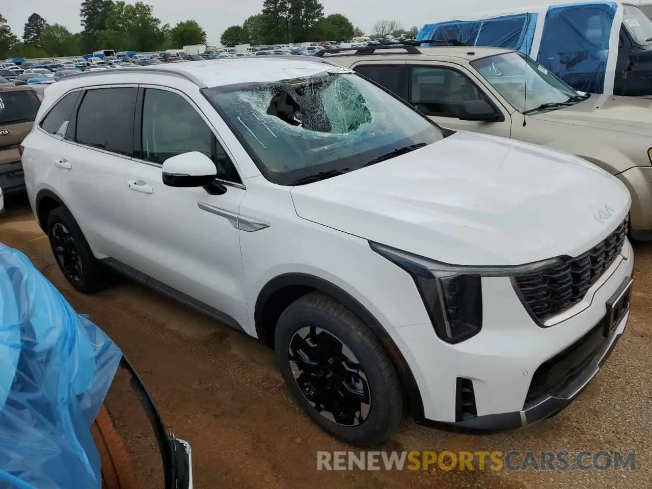 4 fotografías del automóvil dañado 5XYRL4JC2SG335367 KIA SORENTO 2025