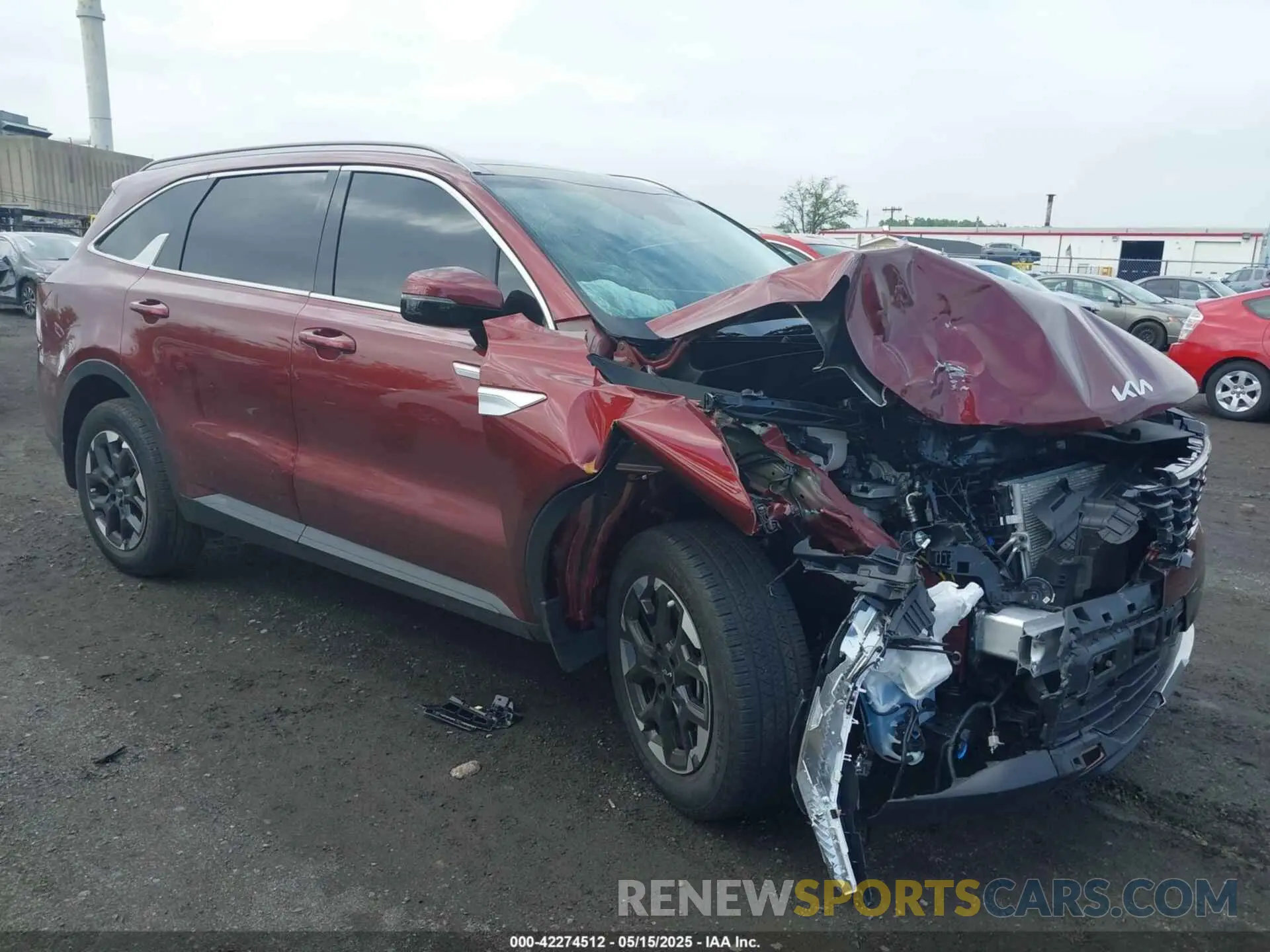 1 fotografías del automóvil dañado 5XYRL4JC8SG356062 KIA SORENTO 2025