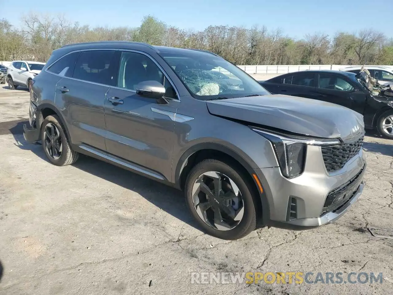 4 fotografías del automóvil dañado KNDRH4JG0S5287980 KIA SORENTO 2025