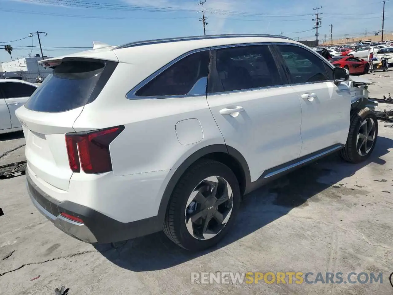 3 fotografías del automóvil dañado KNDRJDJHXS5315765 KIA SORENTO 2025