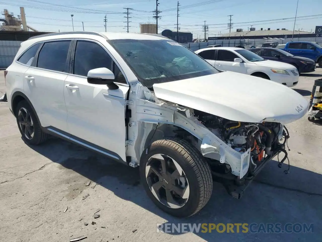 4 fotografías del automóvil dañado KNDRJDJHXS5315765 KIA SORENTO 2025
