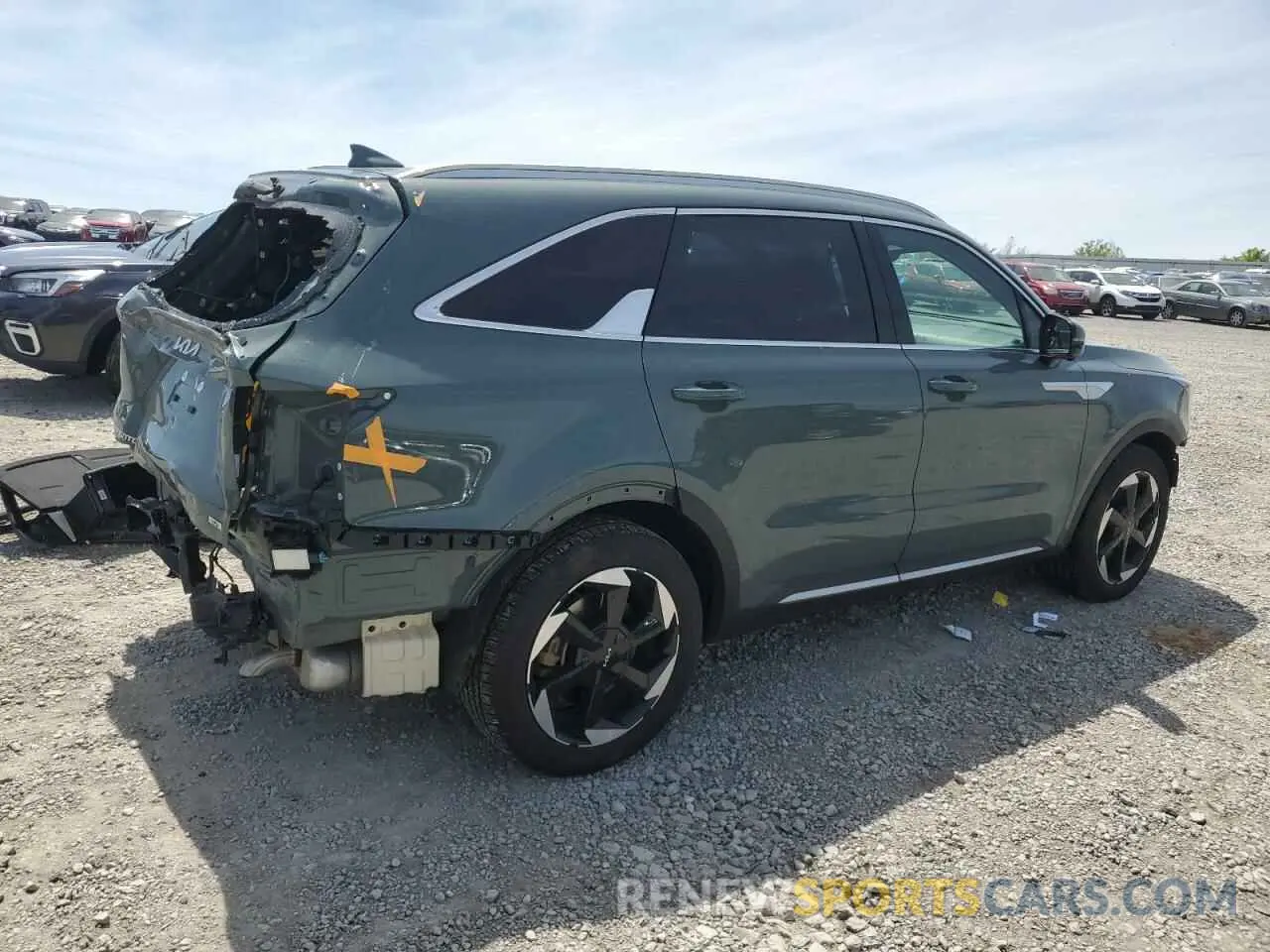 3 fotografías del automóvil dañado KNDRKDJG6S5323043 KIA SORENTO 2025